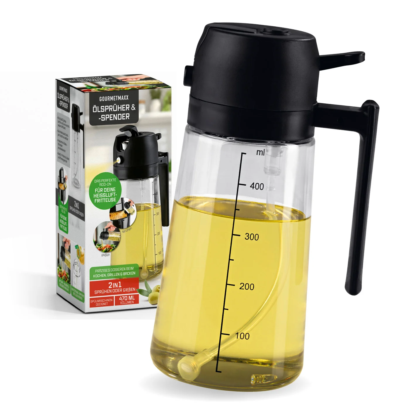 2-in-1 Ölsprüher & -spender – 470 ml