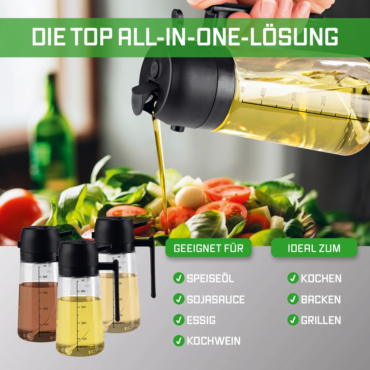 2-in-1 Ölsprüher & -spender – 470 ml - Image 7