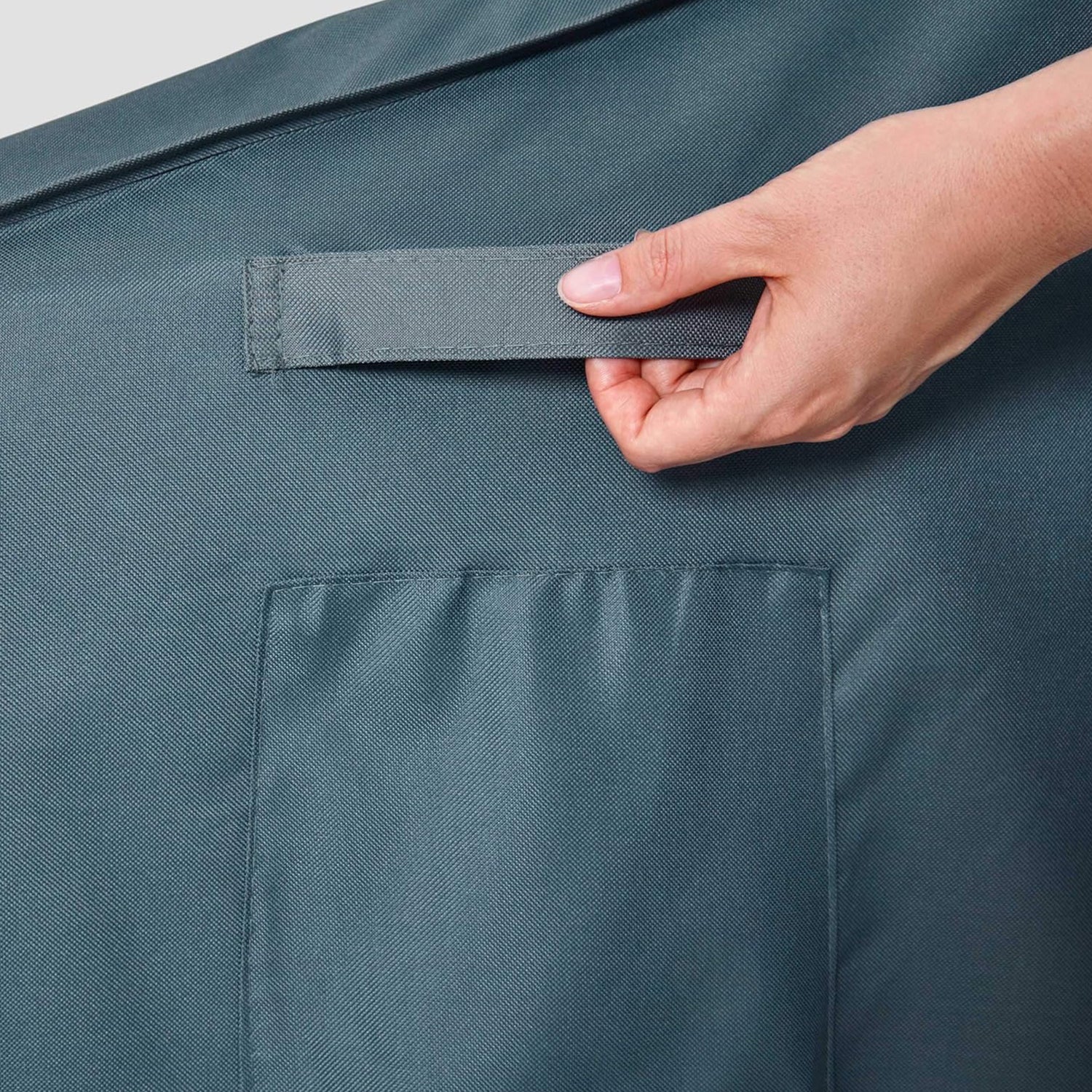 Abdeckung für gestapelte Patio Stühle - 85 x 65 x 80/119 cm - Grün/Grau - Image 3