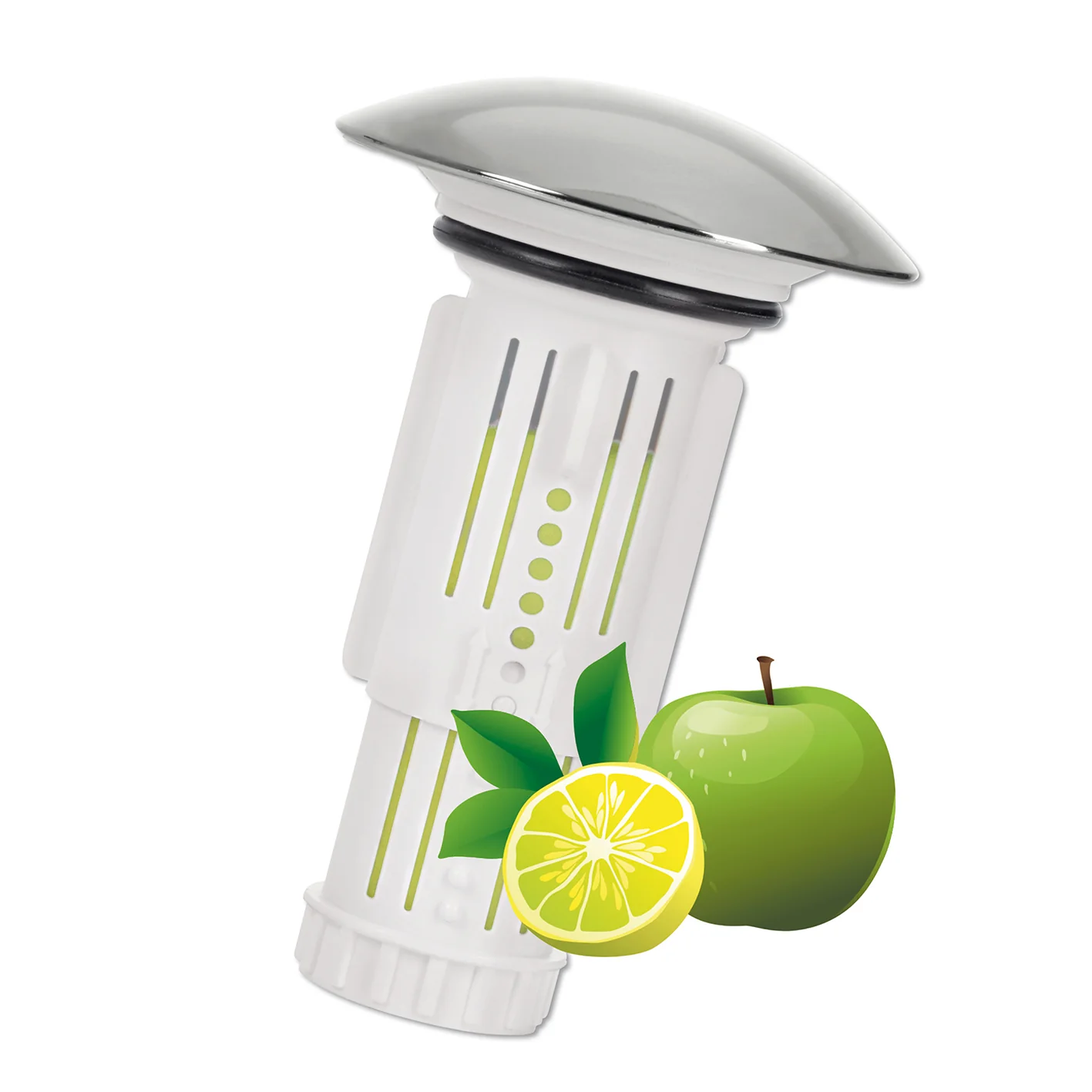 Abfluss-Fee Waschbecken Verschlussstopfen & Duftstein Zitrone/Apfel - Image 5