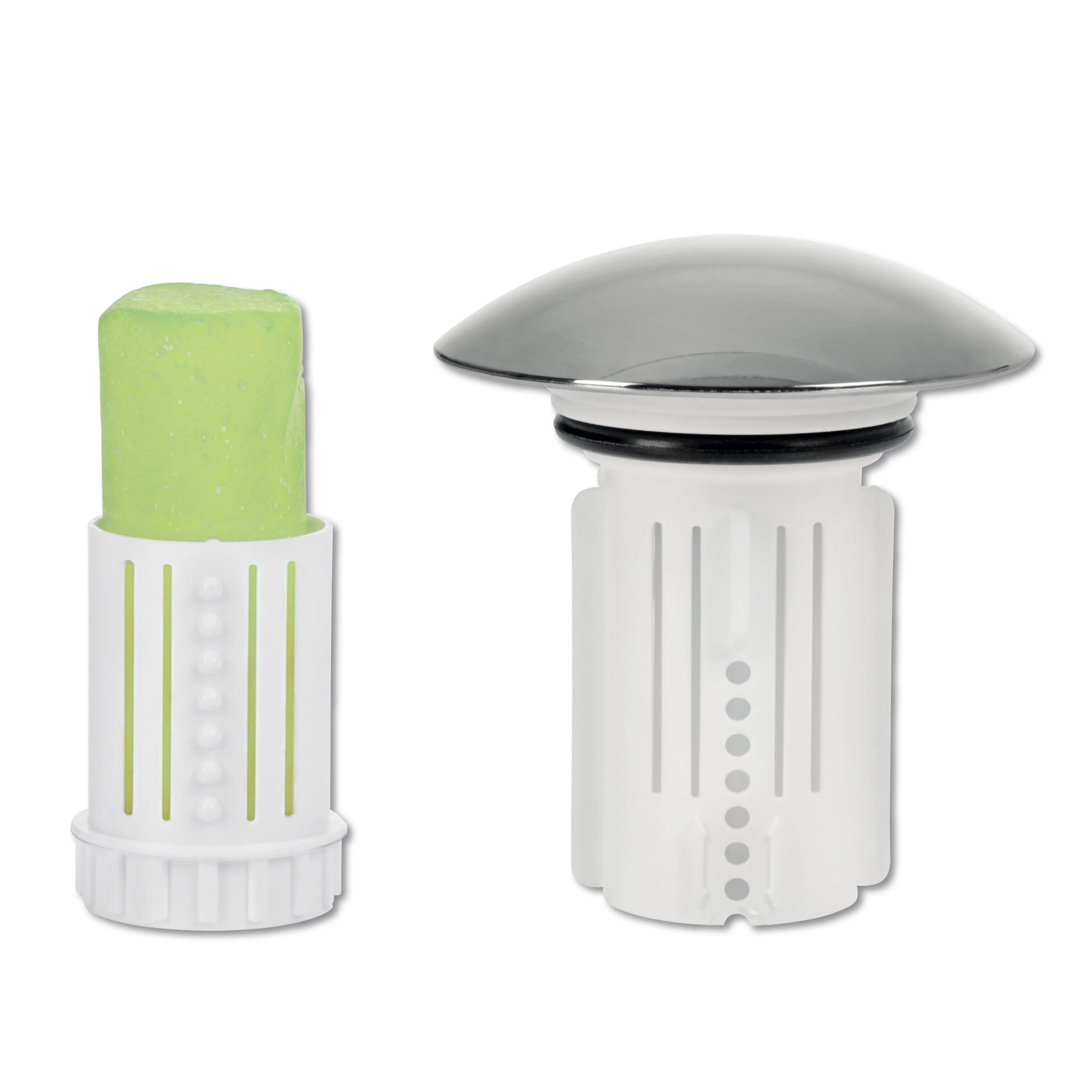 Abfluss-Fee Waschbecken - 1x Verschlussstopfen & 9x Duftstein Zitrone/Apfel - Image 3