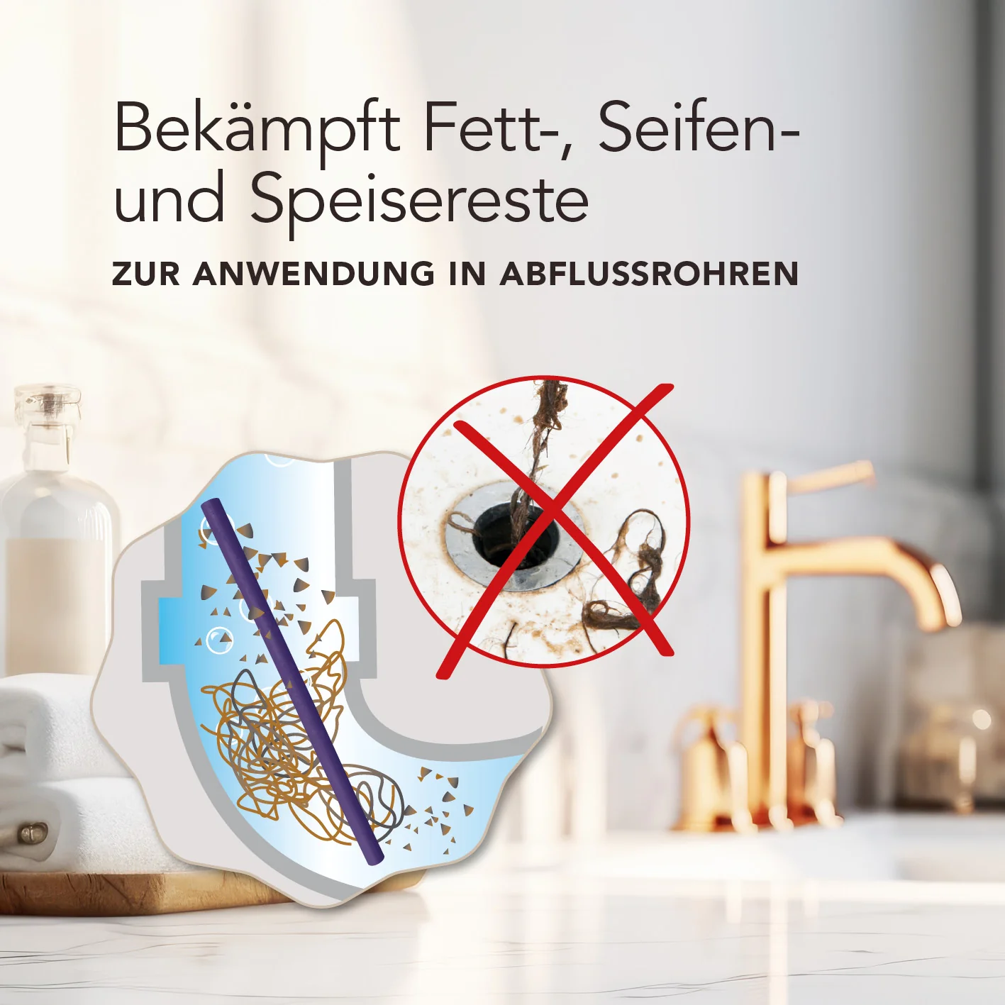 Abflussreiniger-Stick Lavendel - 50er-Set - Image 2