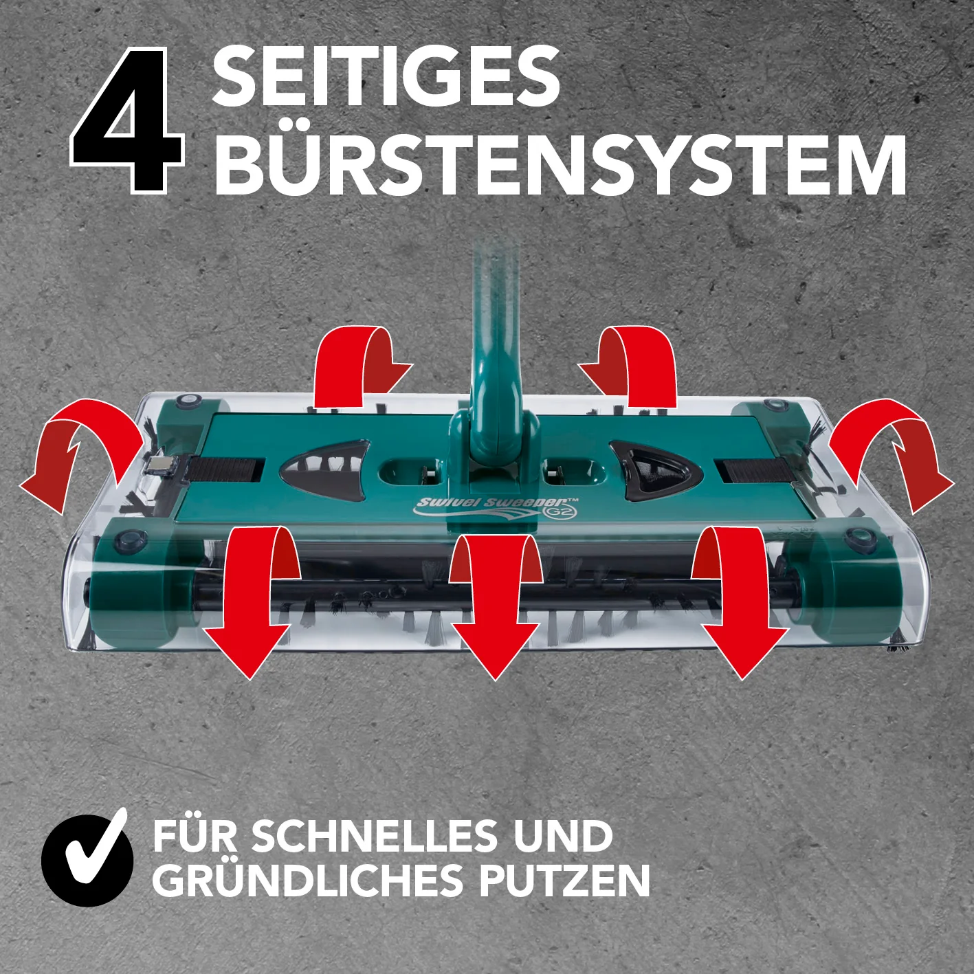 Akku-Besen Swivel Sweeper G2 + Ersatz-Akku - kabellos und wiederaufladbar - smaragd - Image 2