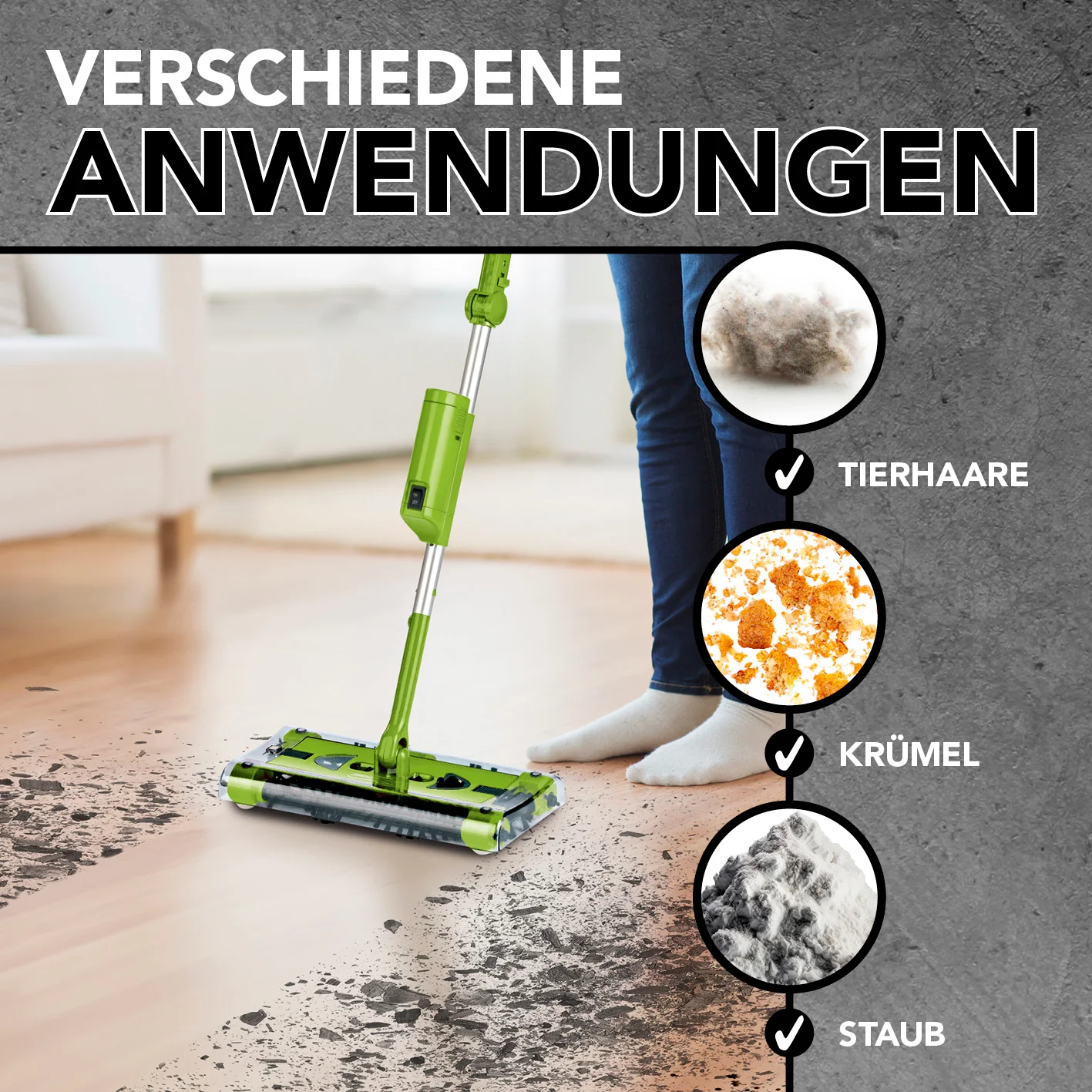 Akku-Besen Swivel Sweeper G2 + Ersatz-Akku - limegreen - Image 7