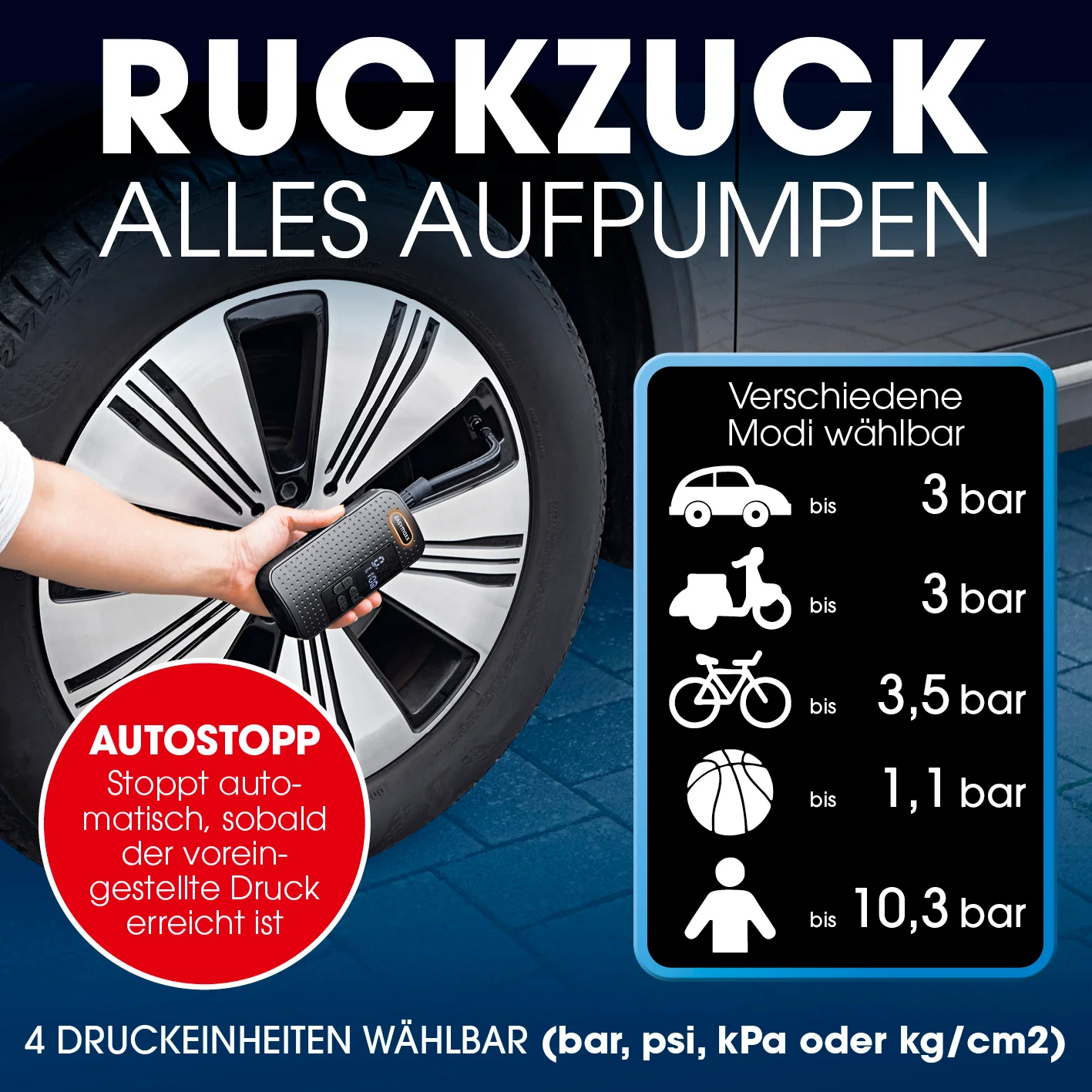 Akku-Handkompressor - Image 2