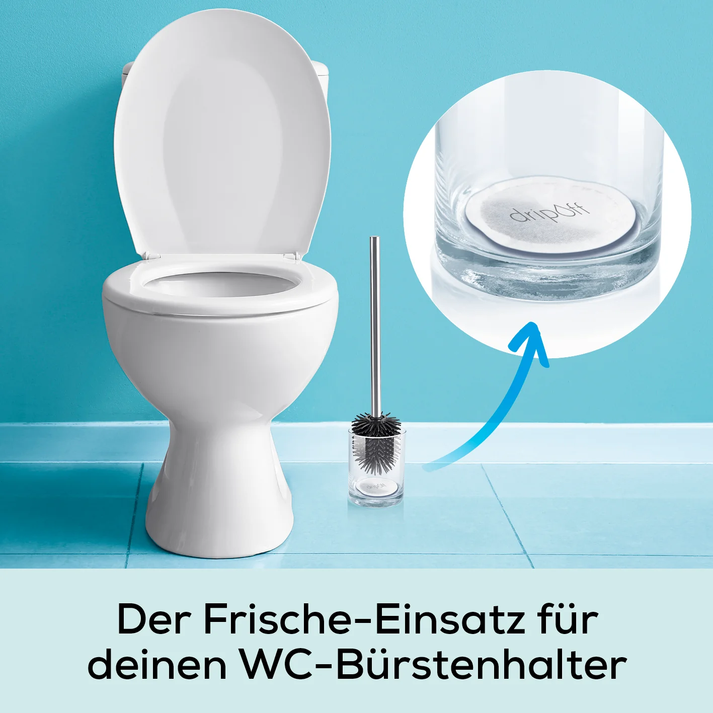 Anti-Nässe-Pad - Einsatz für WC-Bürstenhalter - 30er-Set - Image 2