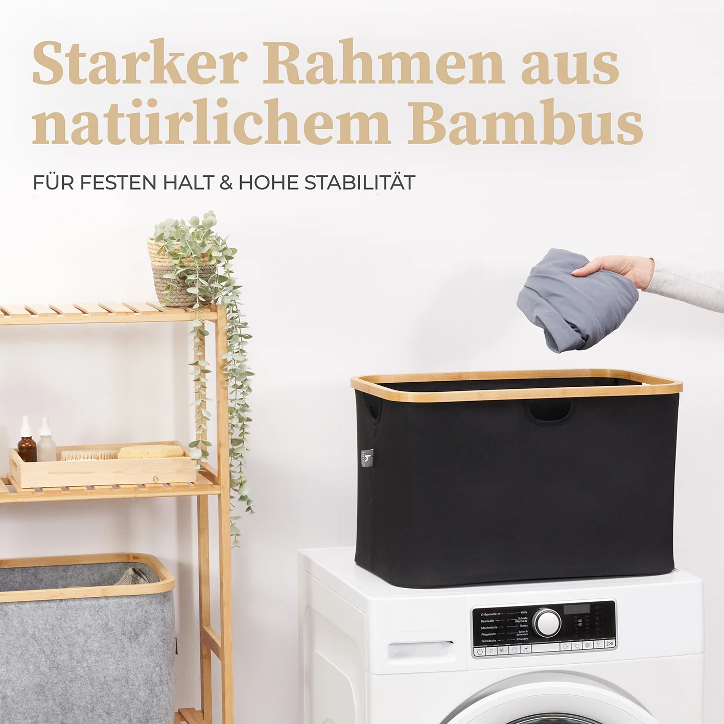 Aufbewahrungskorb "Adrian" 60 l - Schwarz - Image 7