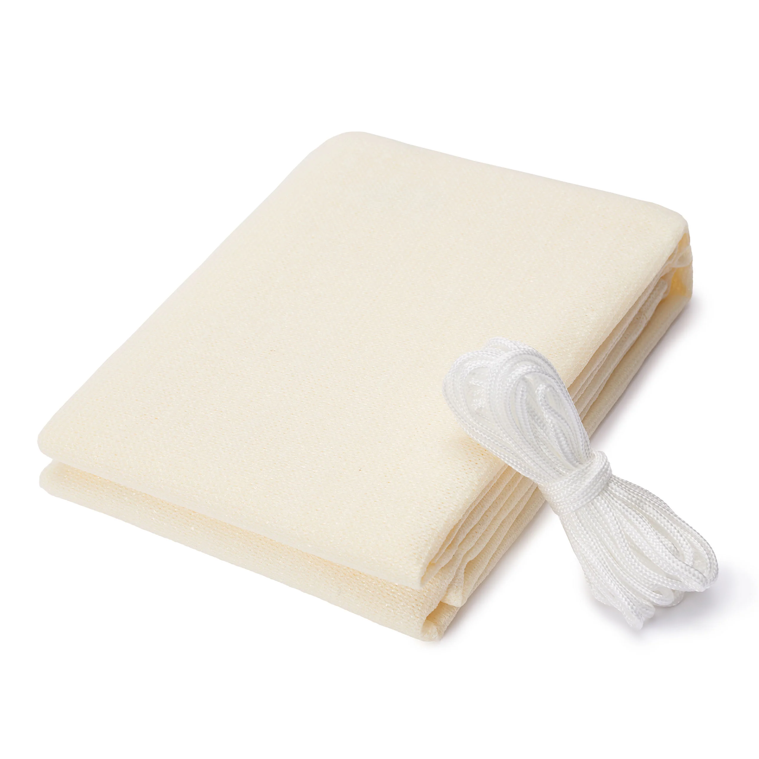 Balkonsichtschutz inkl. Befestigungsseil - 0,9 x 5 m - Creme