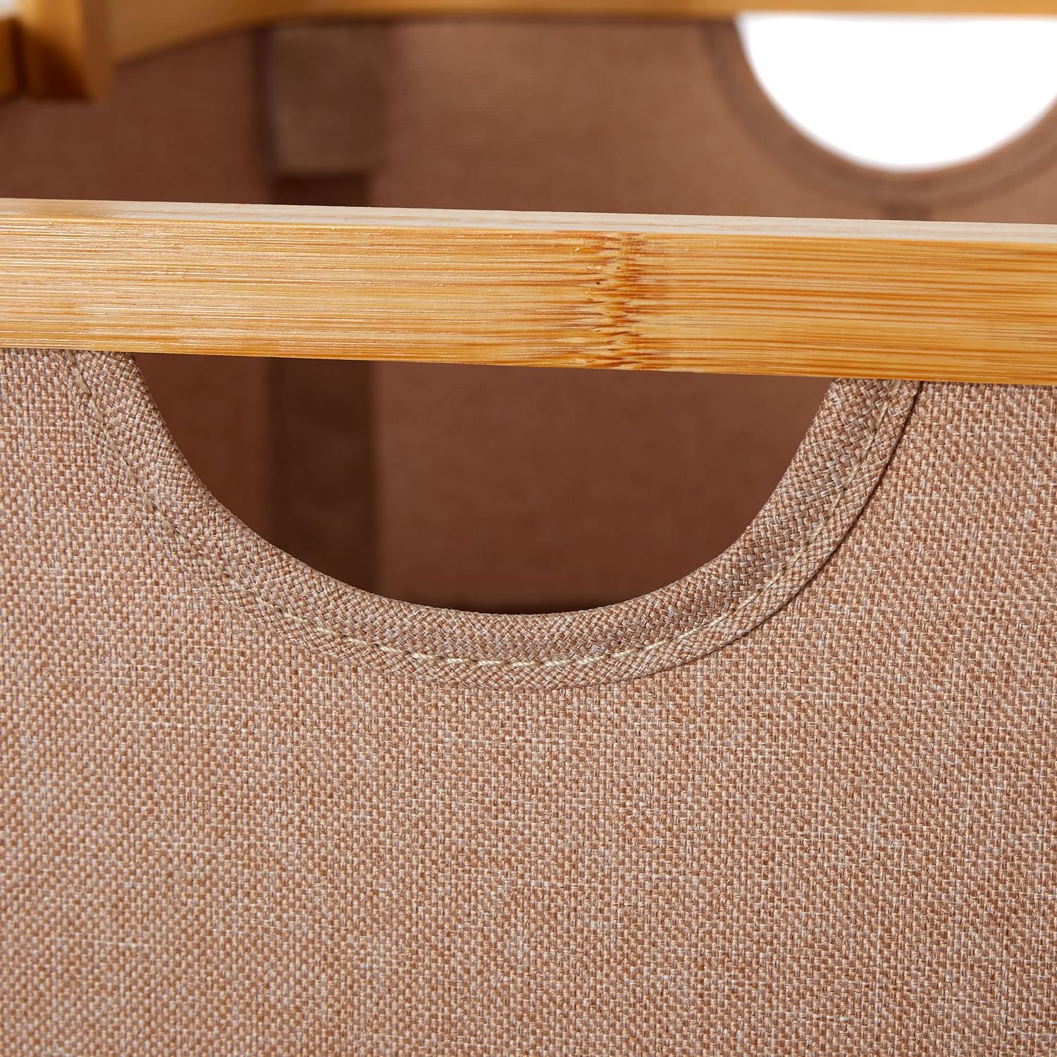 Bambus-Rahmen-Aufbewahrungskorb - 2er-Set - Taupe - Image 7