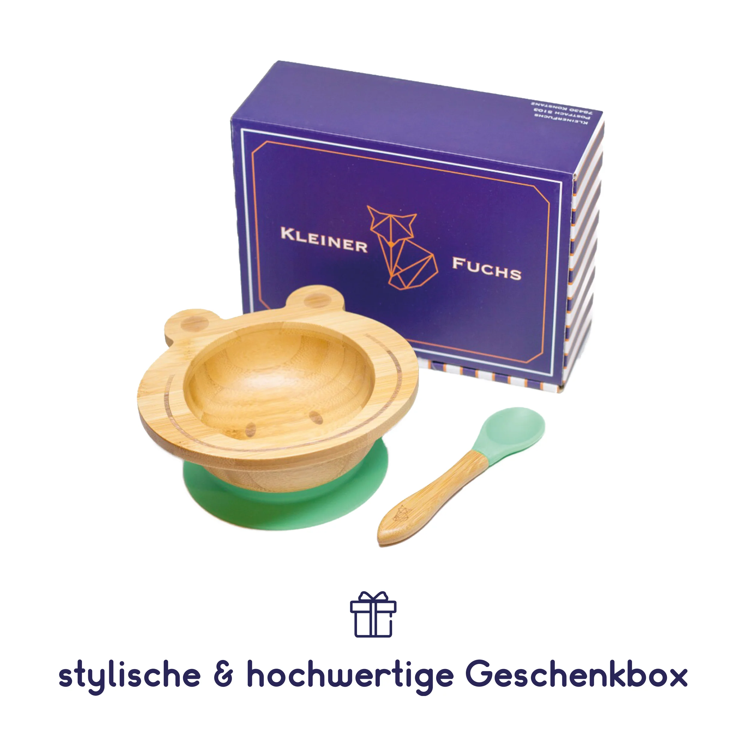 Bambus-Schüssel für Kinder inkl. Löffel - mit Froschmotiv - Grün - Image 5