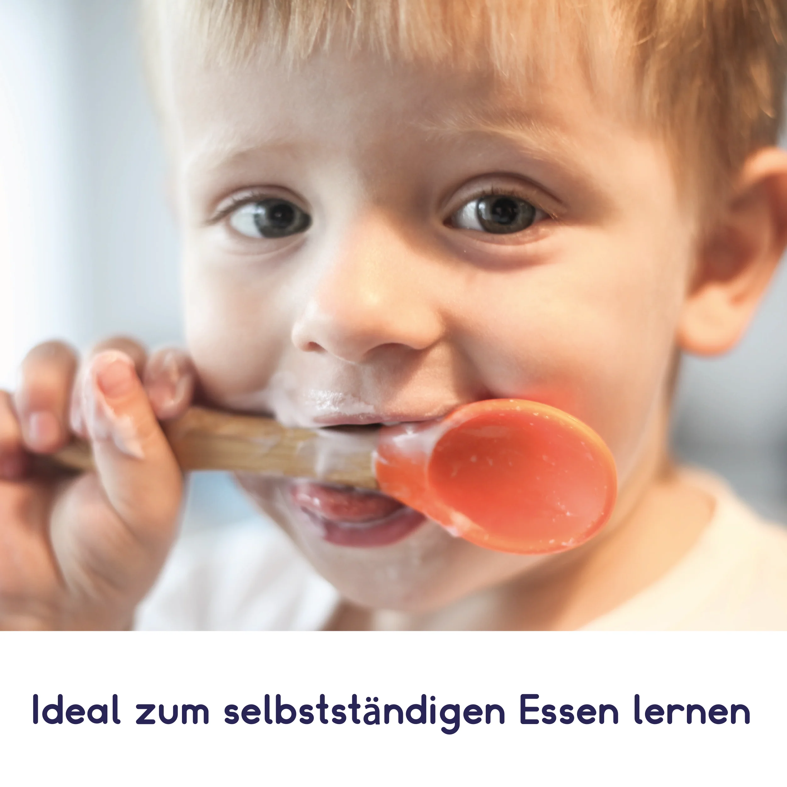 Bambus-Schüssel für Kinder inkl. Löffel - mit Kuhmotiv - Rosa - Image 6