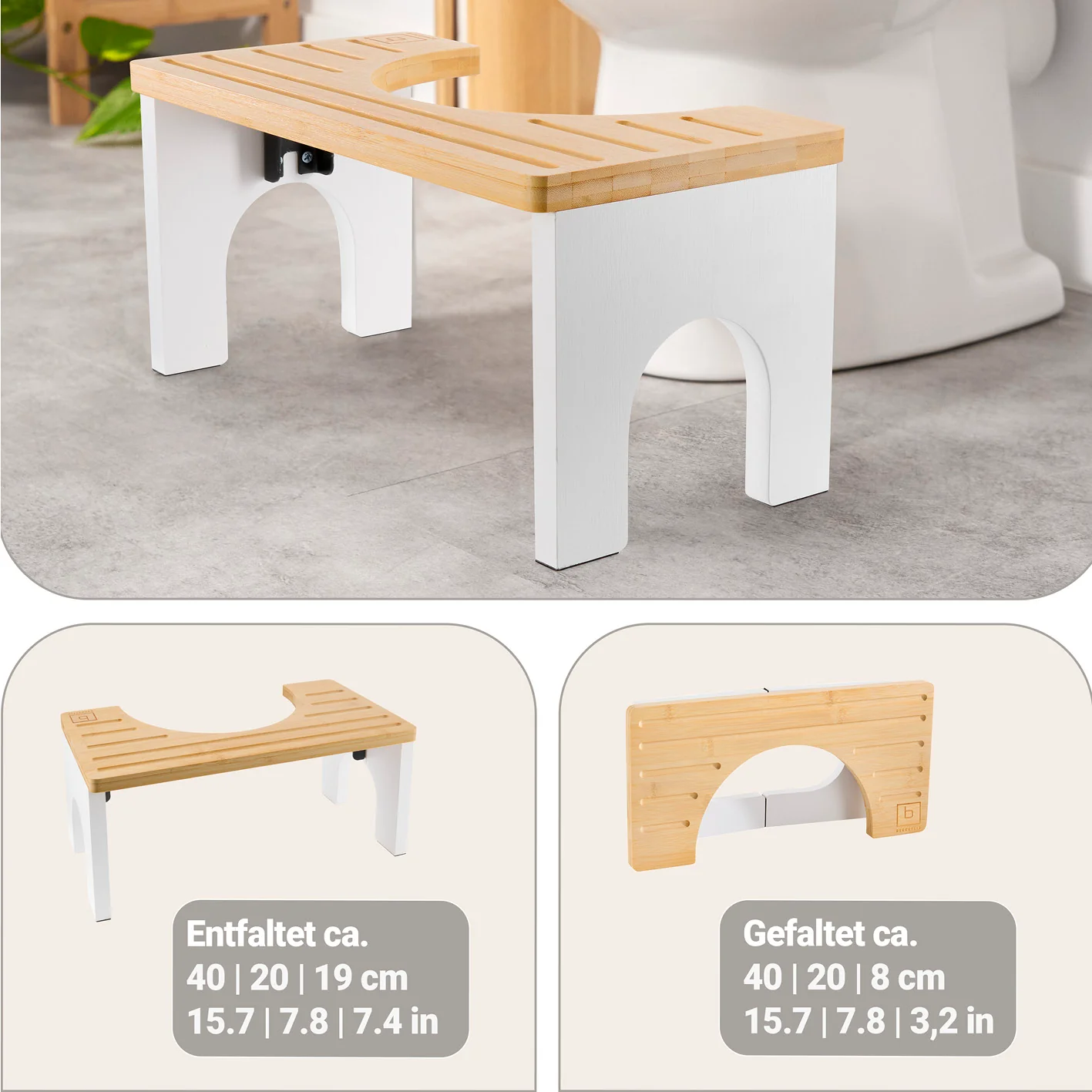 Bambus-Toilettenhocker - Image 9