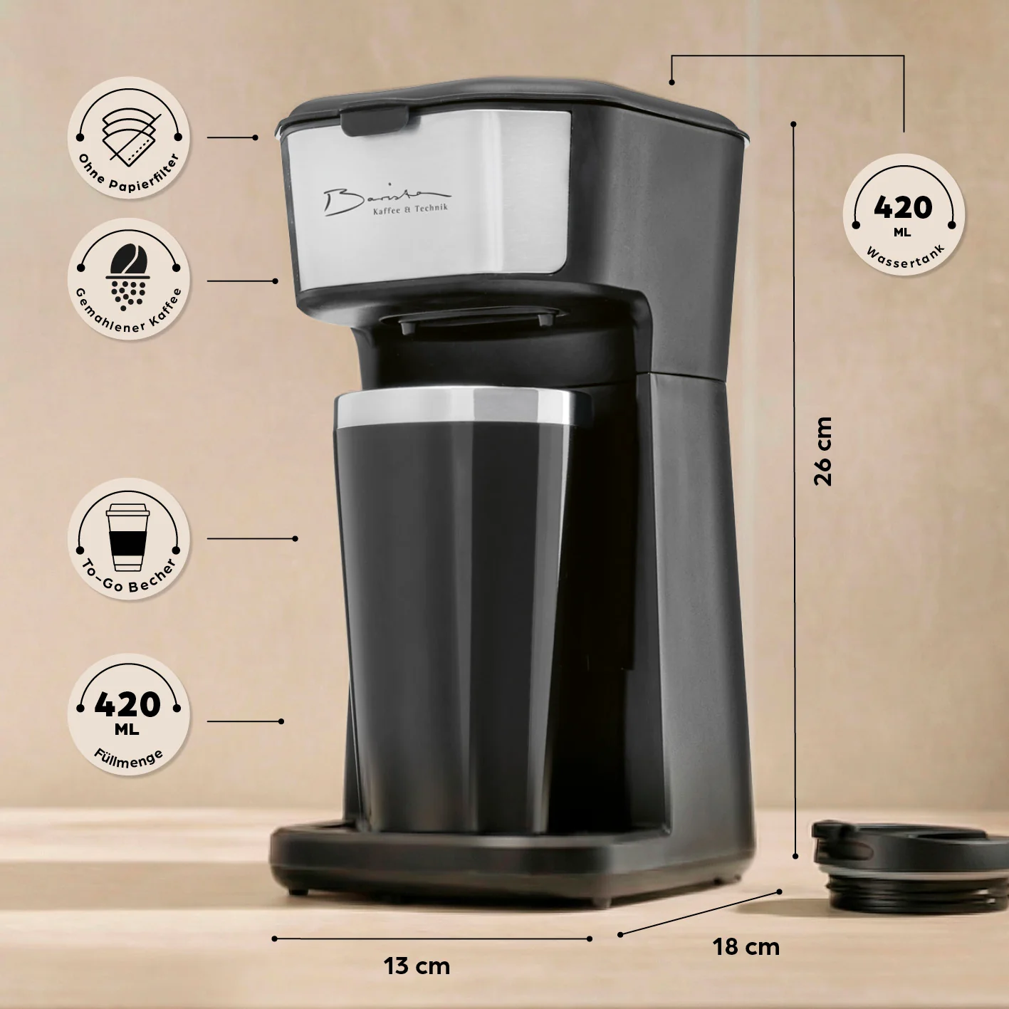 Single-Kaffeemaschine - 450 W - Image 5