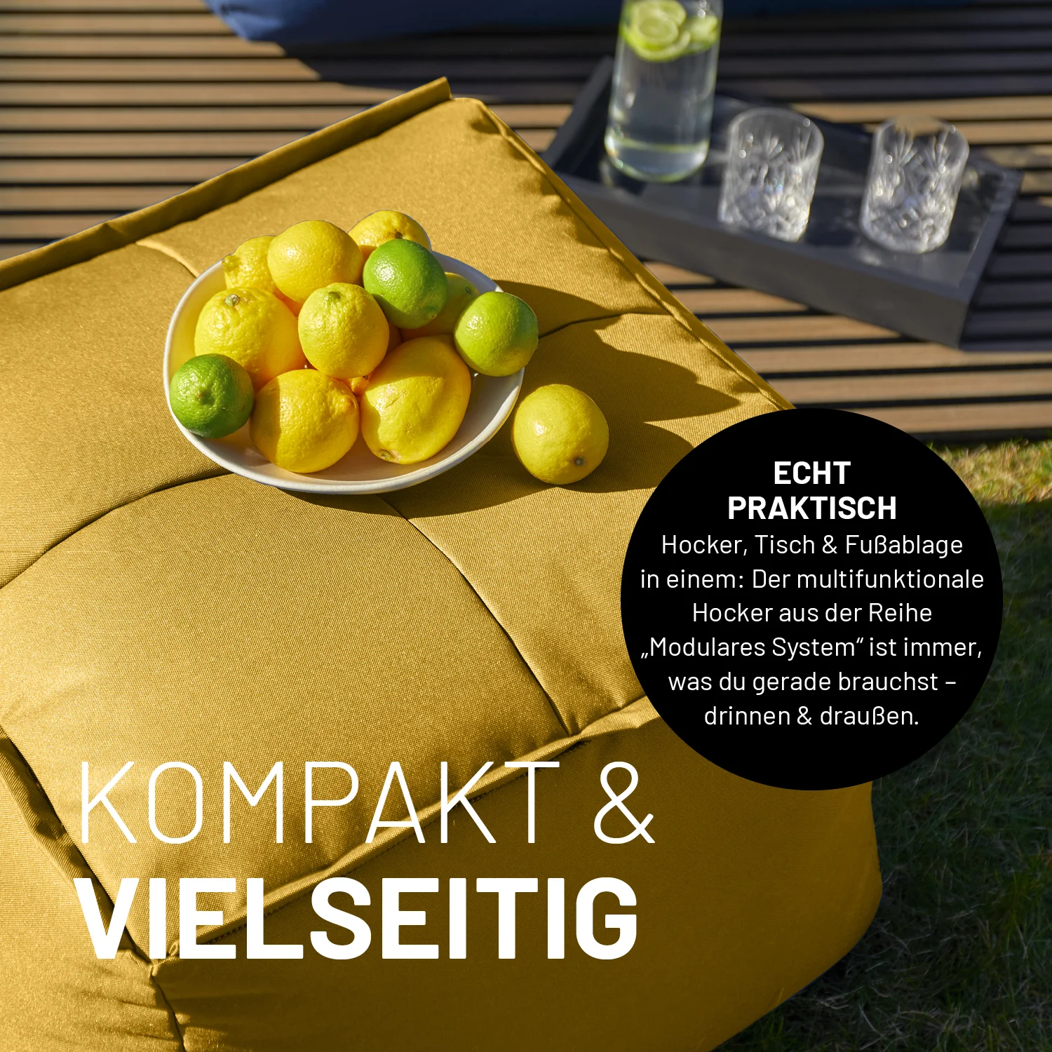 Basic Set (5-tlg.) - Modulares System - In- & outdoor - Senfgelb - Image 7