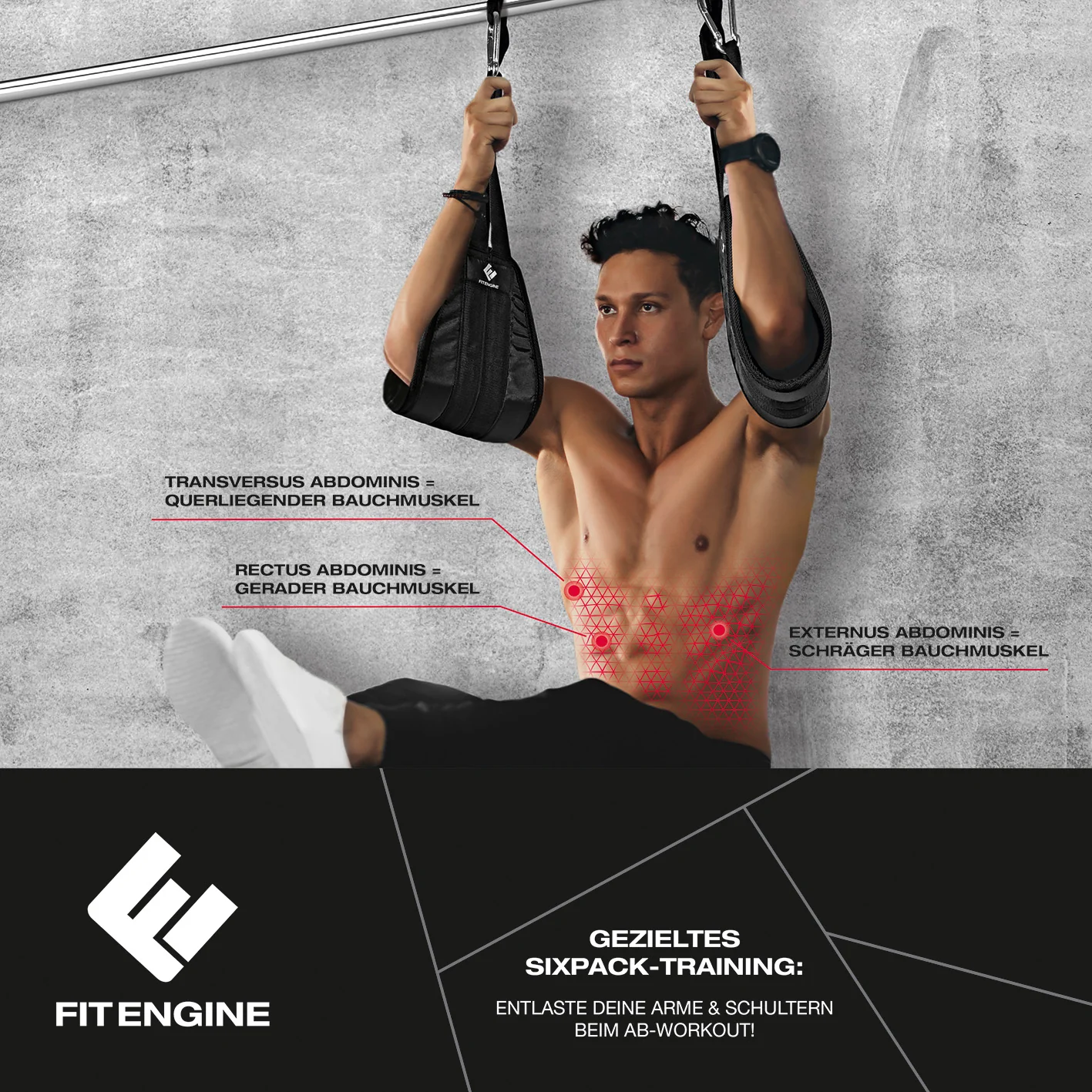 Bauchtrainingsschlaufen mit Karabinerhaken - Image 6