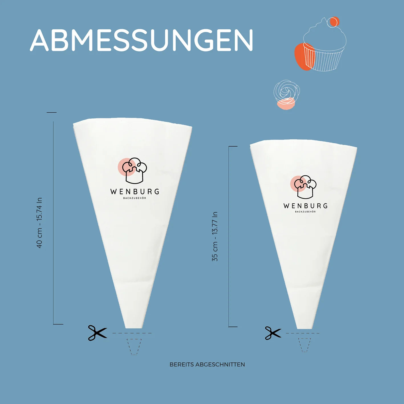 Baumwollspritzbeutel - 2er-Set - Image 2