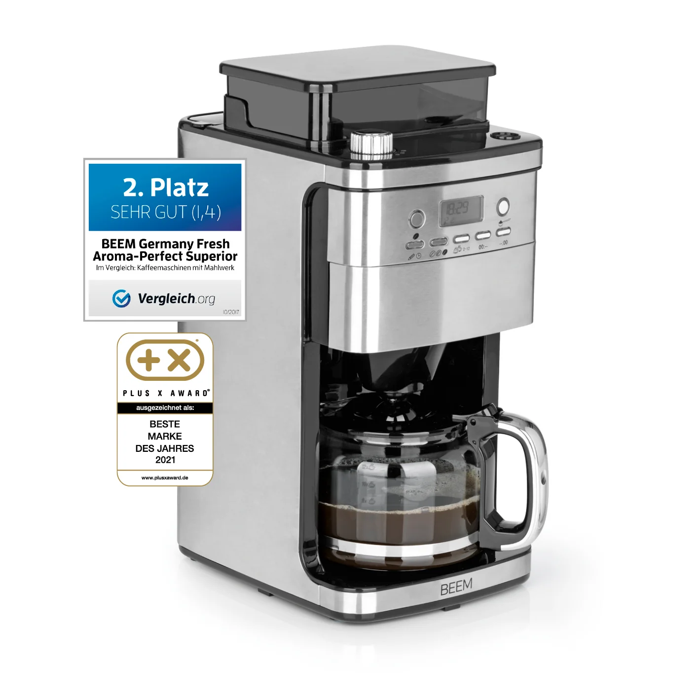 FRESH-AROMA-PERFECT SUPERIOR Filterkaffeemaschine mit Mahlwerk - Glas - Image 4
