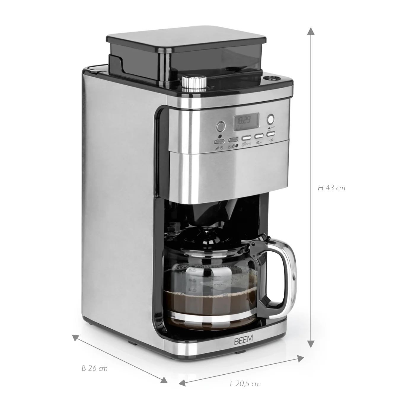 FRESH-AROMA-PERFECT SUPERIOR Filterkaffeemaschine mit Mahlwerk - Glas - Image 5
