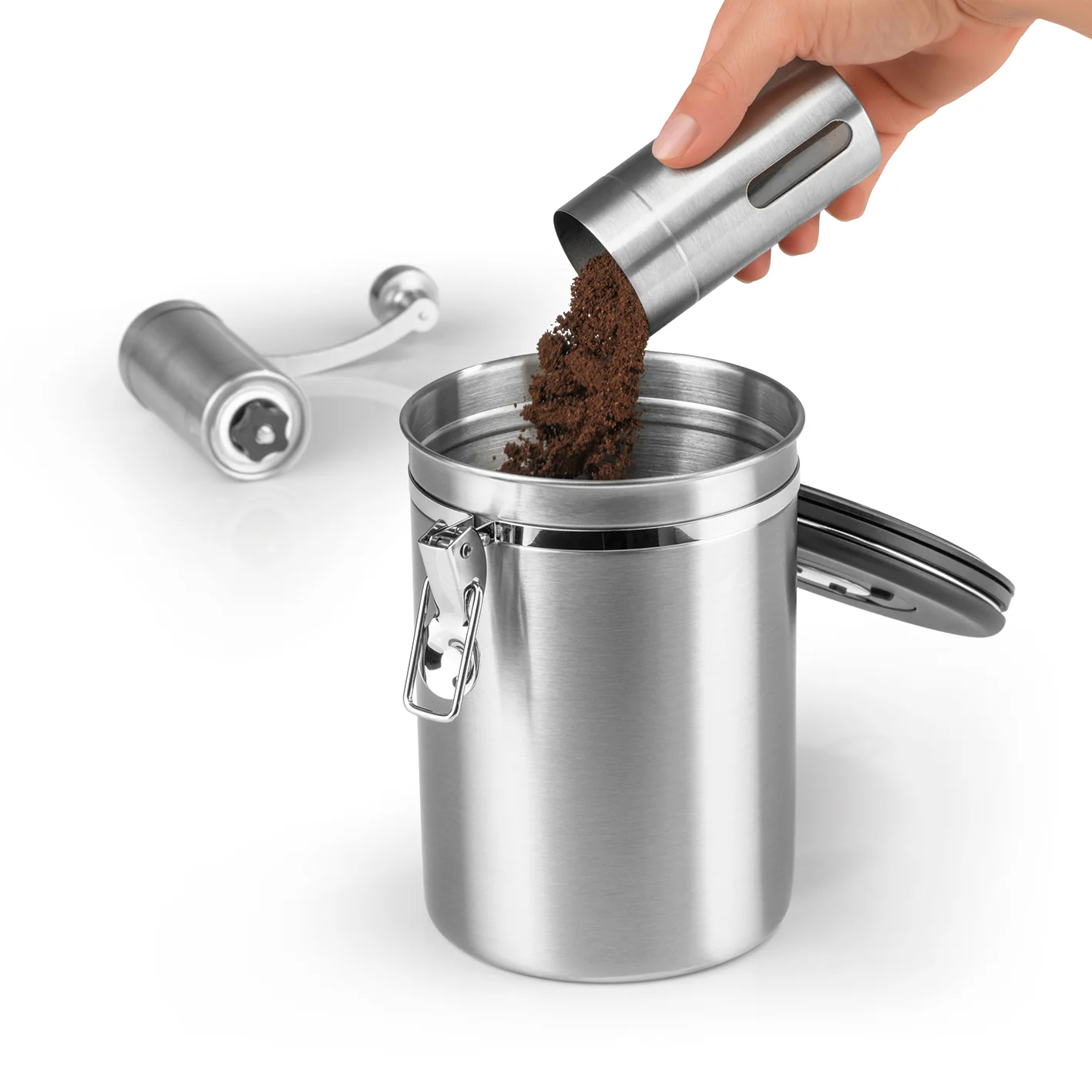 KAFFEEDOSE Vorratsdose mit Dosierlöffel - 1,9 l - 3er-Set - Image 5