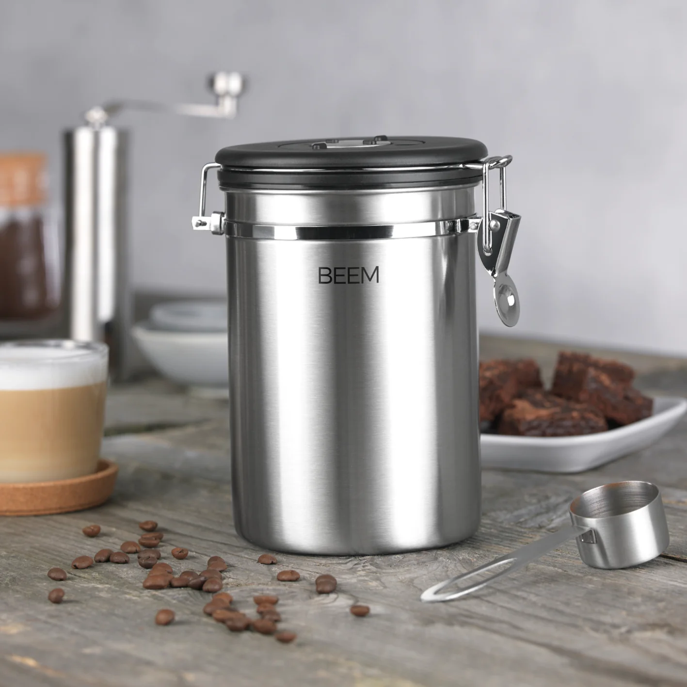 KAFFEEDOSE Vorratsdose mit Dosierlöffel - 1,9 l - 3er-Set - Image 8