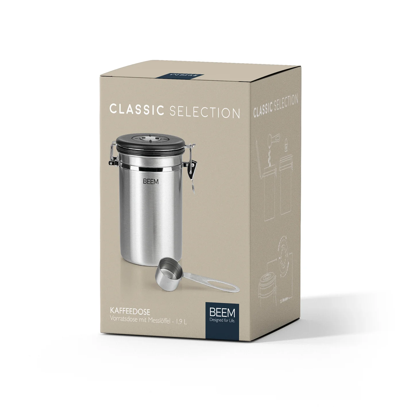 KAFFEEDOSE Vorratsdose mit Dosierlöffel - 1,9 l - 3er-Set - Image 9