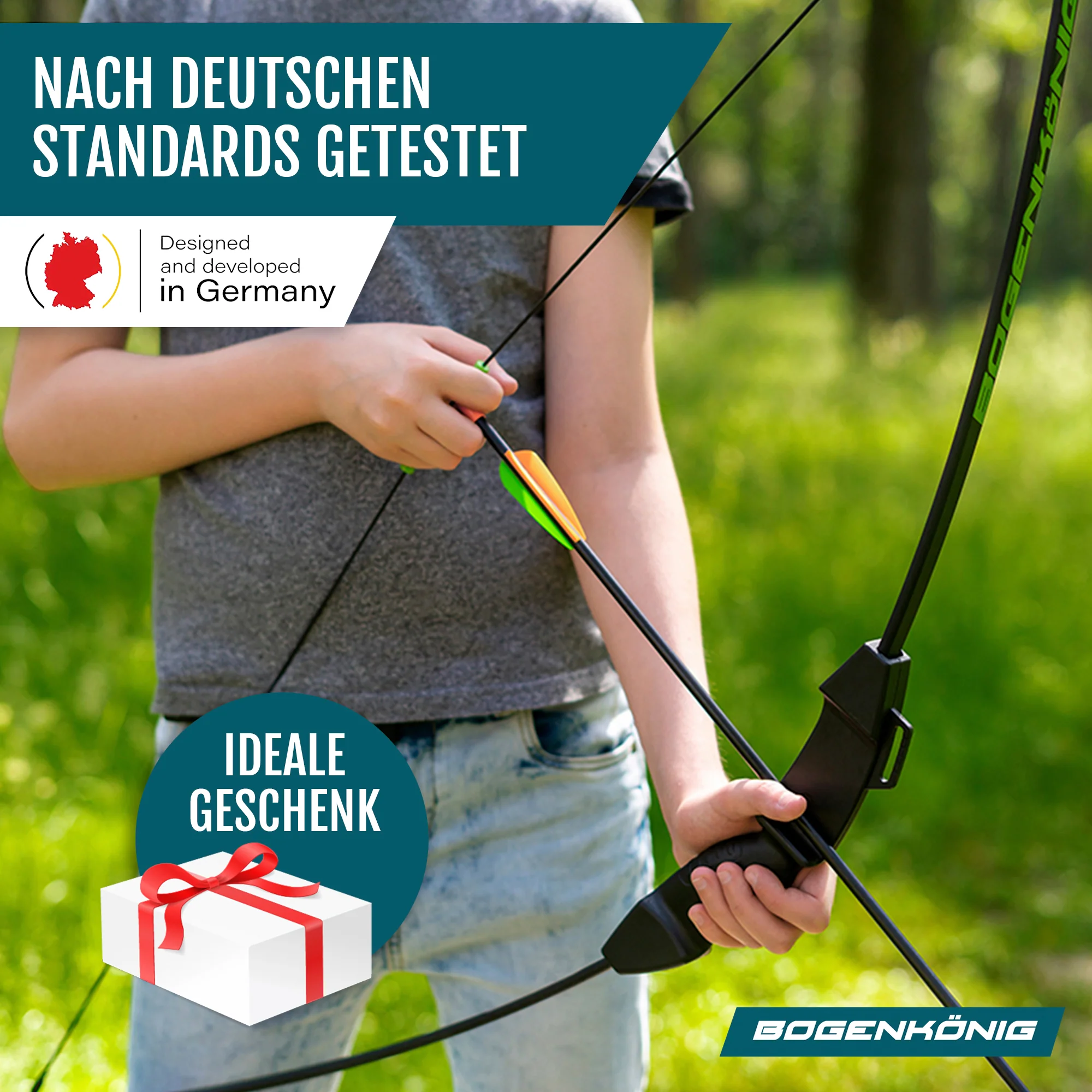 Bogenset mit 4 Pfeilen - ideal für Kinder ab 6 J. - Image 4