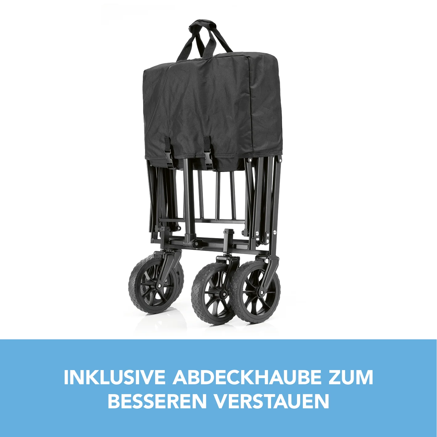 Bollerwagen - faltbar - schwarz/grau - Image 6