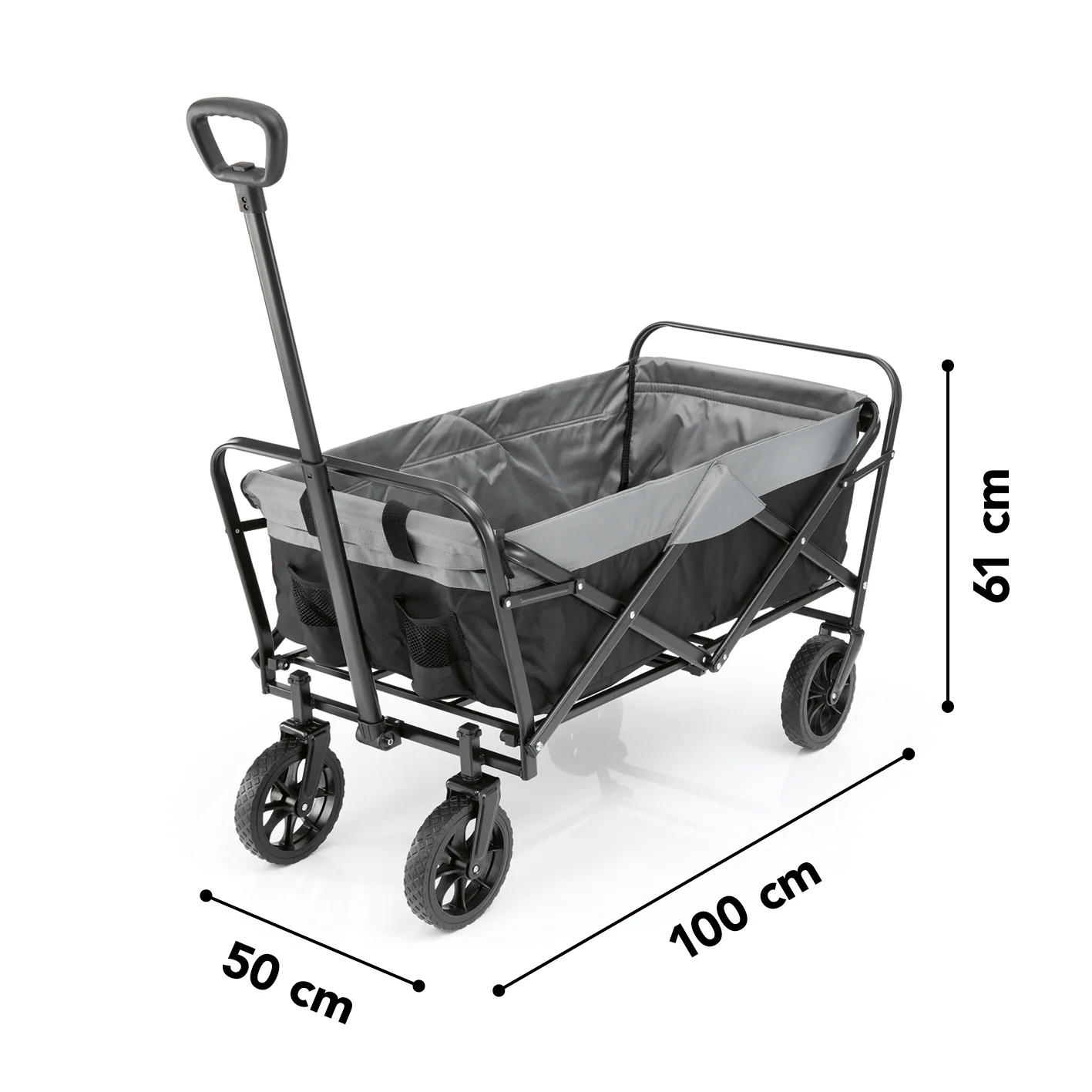 Bollerwagen - faltbar - schwarz/grau - Image 7