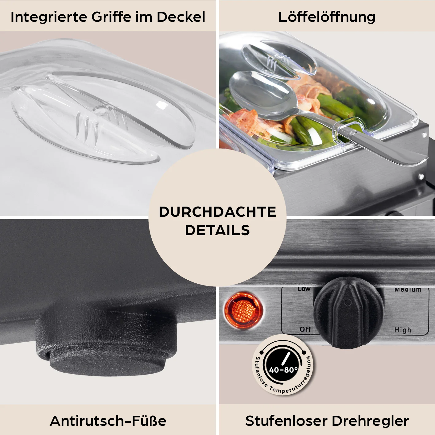 Buffetwärmer – 3 × 1,5 l - Image 5