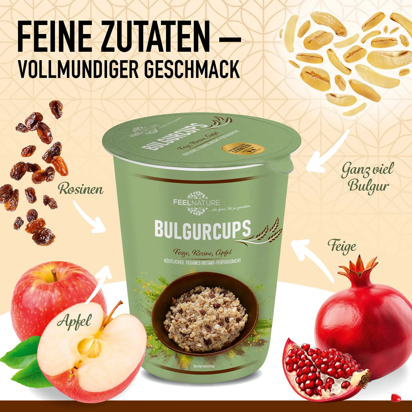 Bulgurcups - 6x Subtropical - Feige, Rosine & Apfel - Image 3