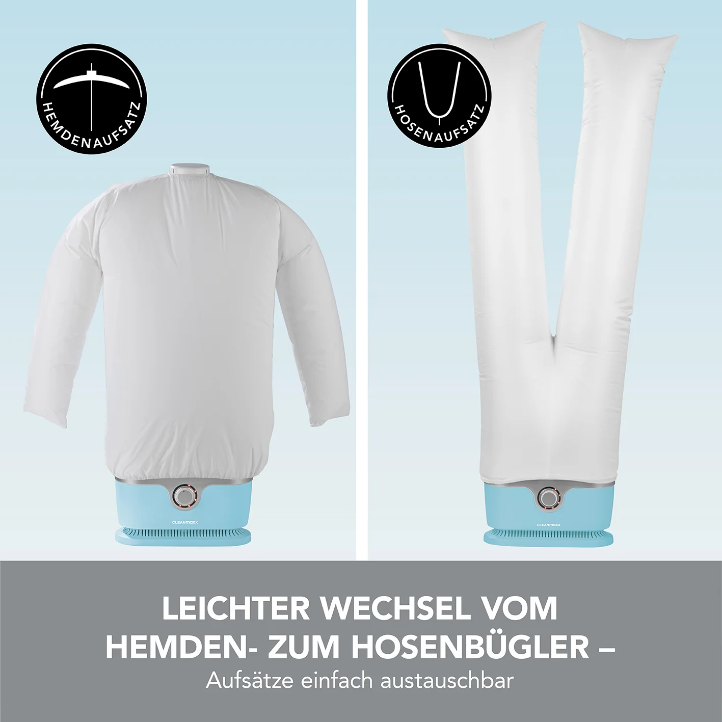 Hemdenbügler PRO mit Hosenaufsatz - Blau - Image 4