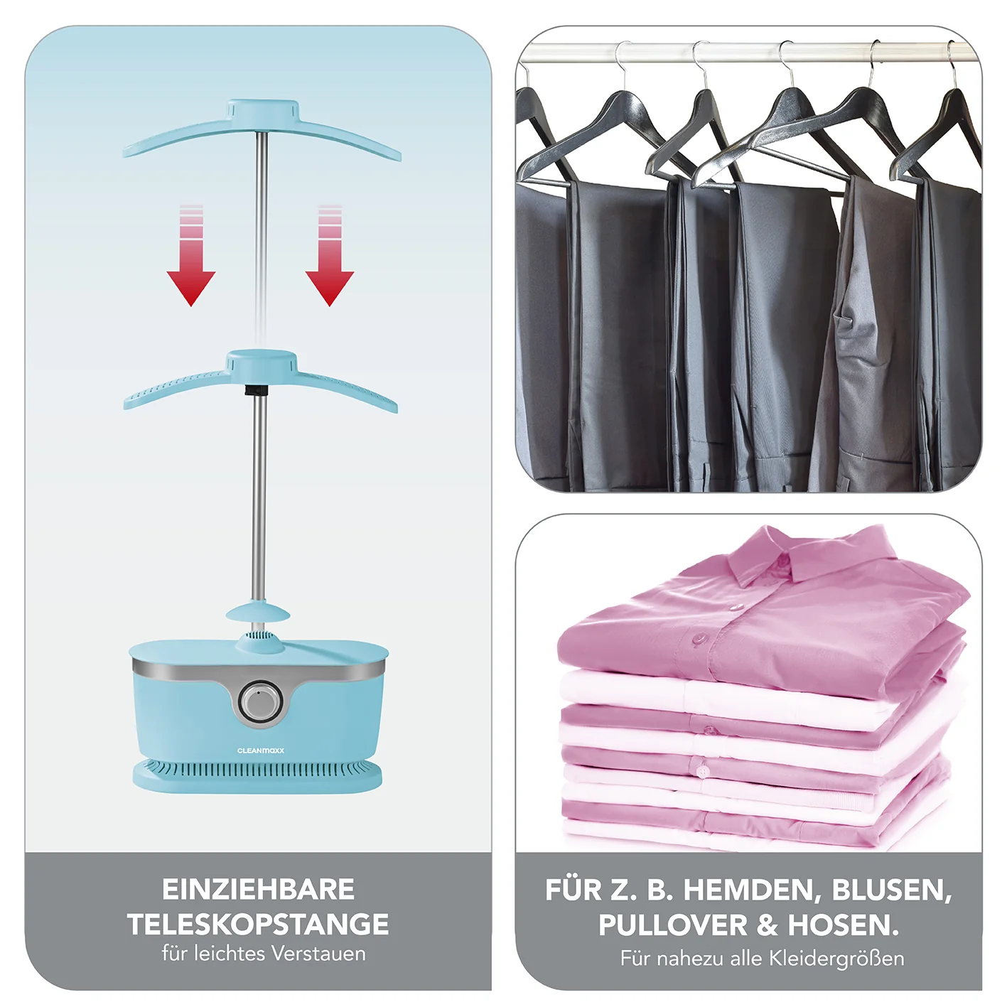 Hemdenbügler PRO mit Hosenaufsatz - Blau - Image 5