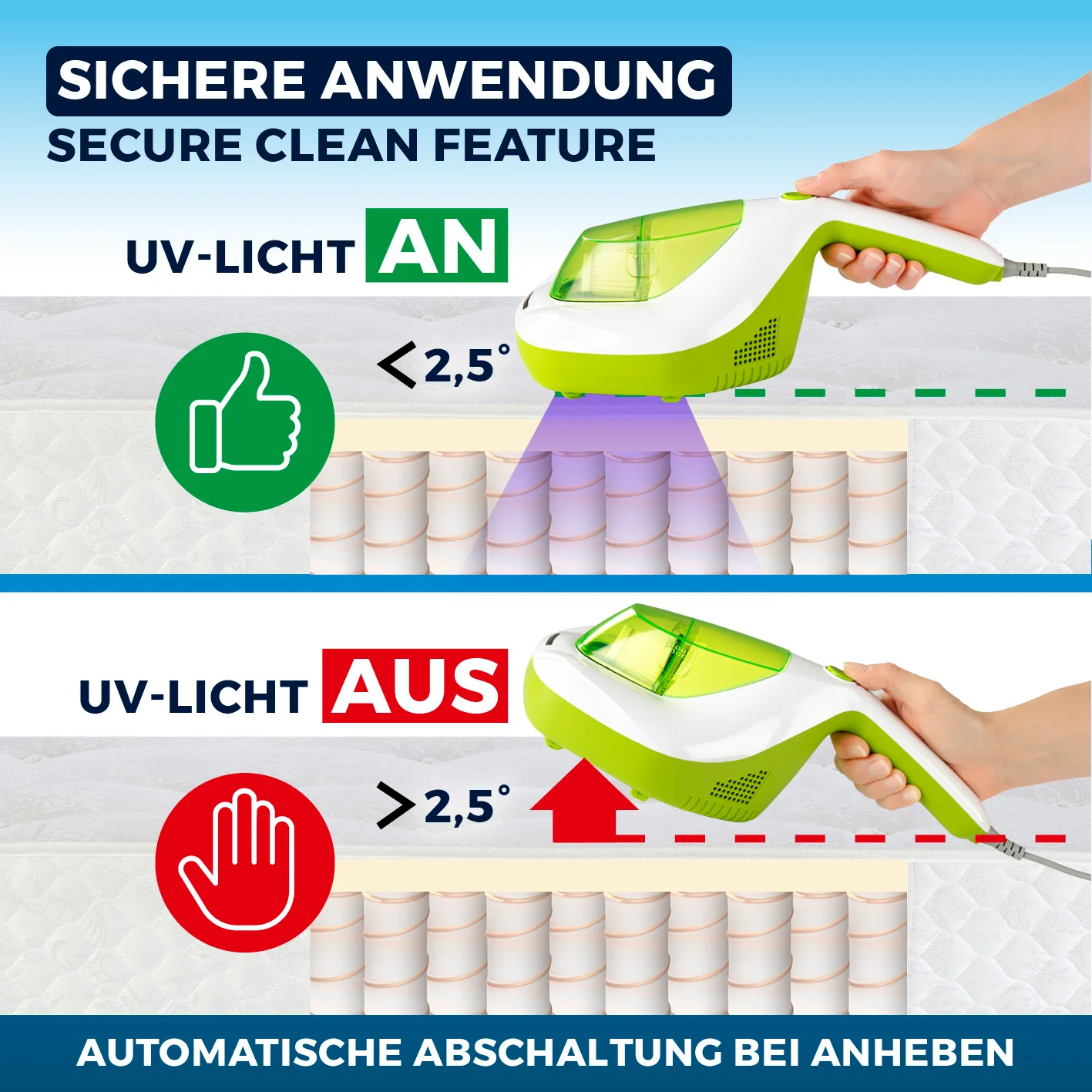 Milbensauger Vibration - weiß/limegreen - Image 7