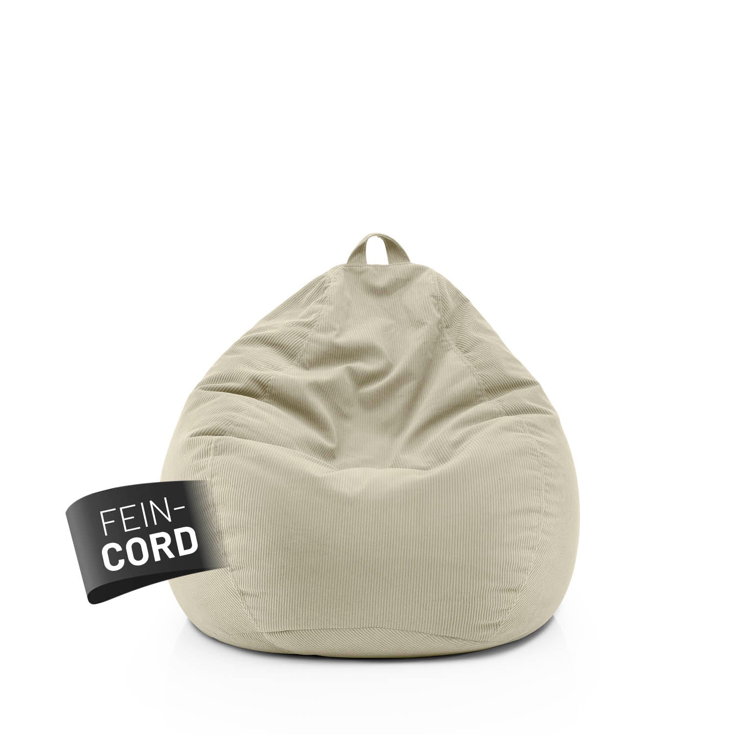 Comfort Line Sitzsack Feincord M - 120 L - Beige