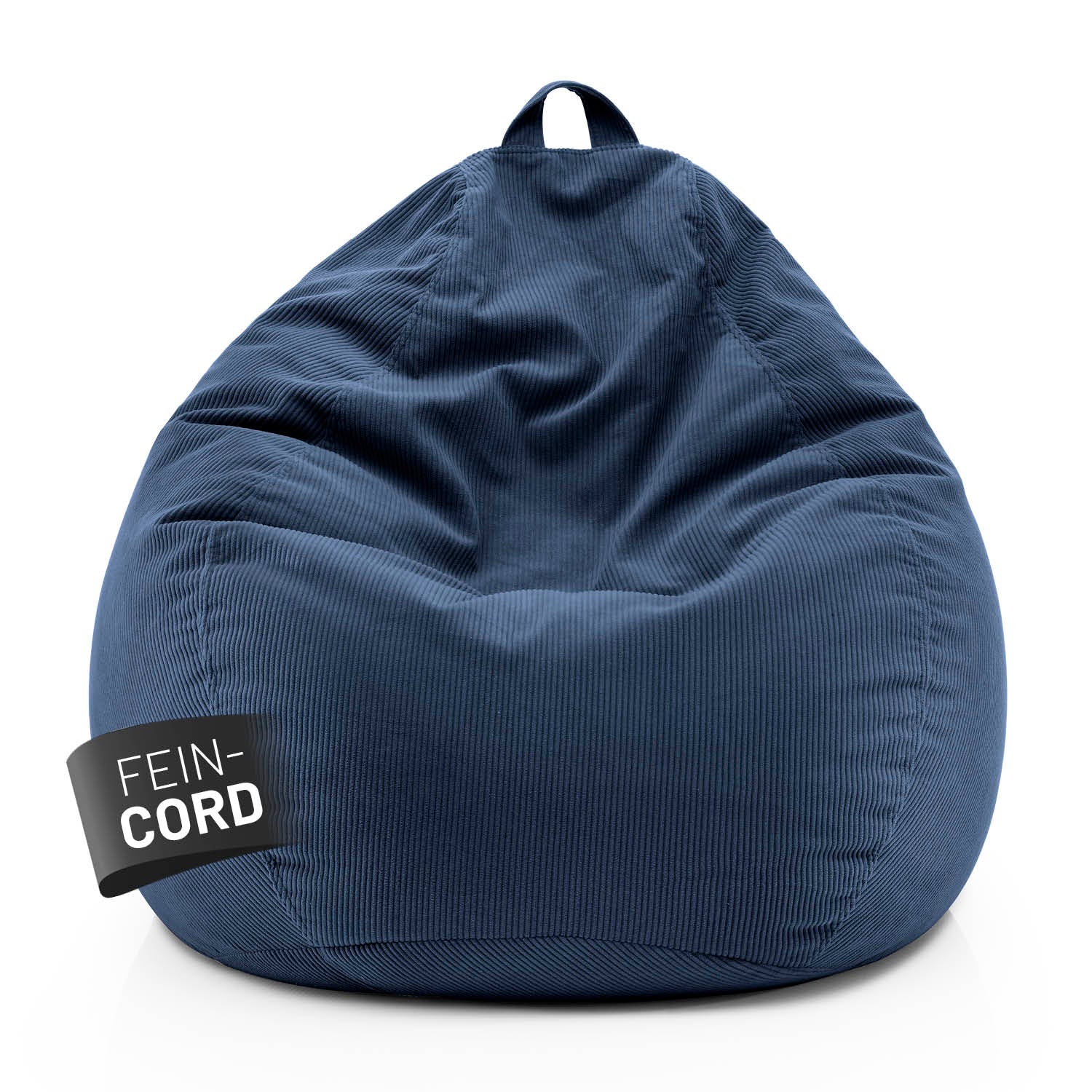 Comfort Line Sitzsack Feincord XXL - 315 L - Dunkelblau