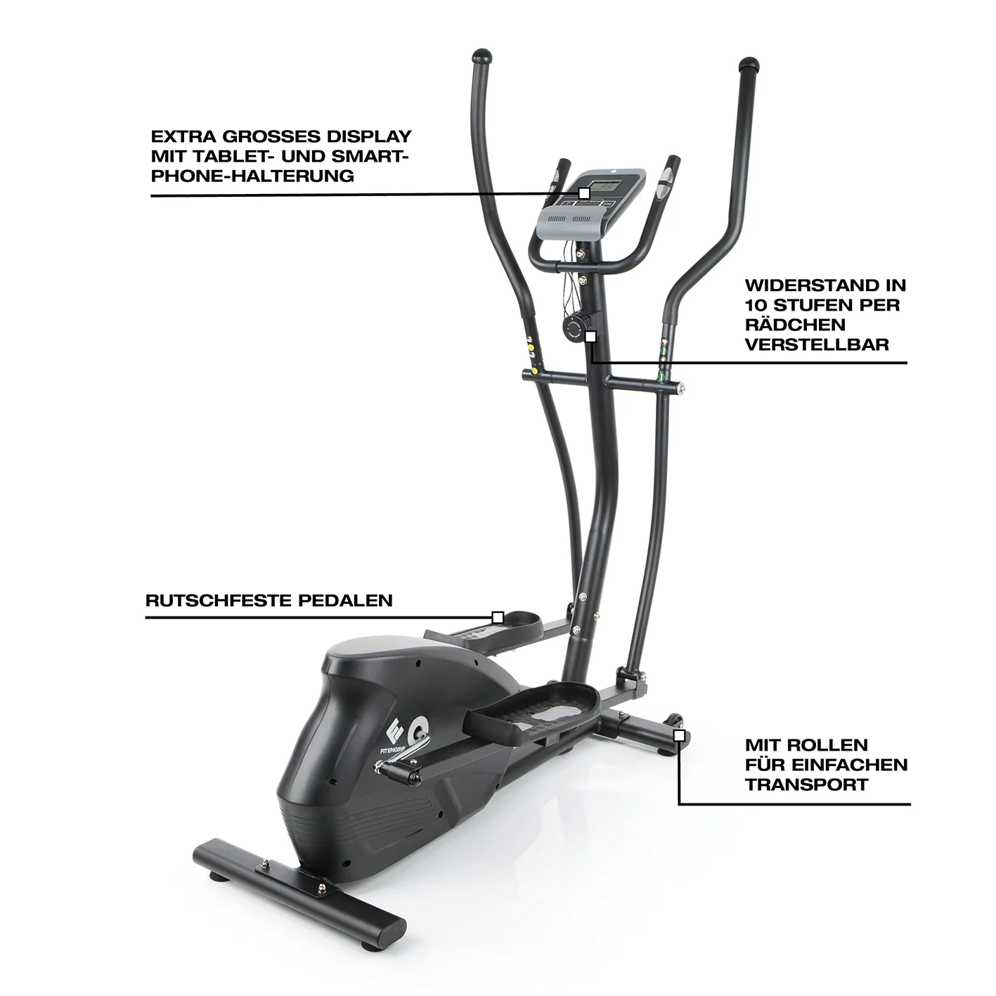 Crosstrainer - belastbar bis 150 kg - 10 Schwierigkeitsstufen - Image 10