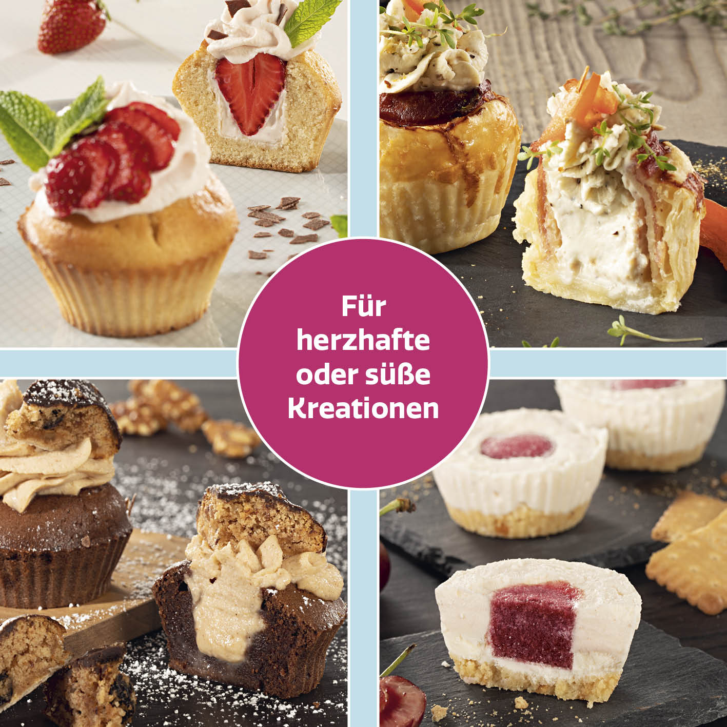 Backblech mit Zentrierhilfe für Muffins & Cupcakes - Image 7