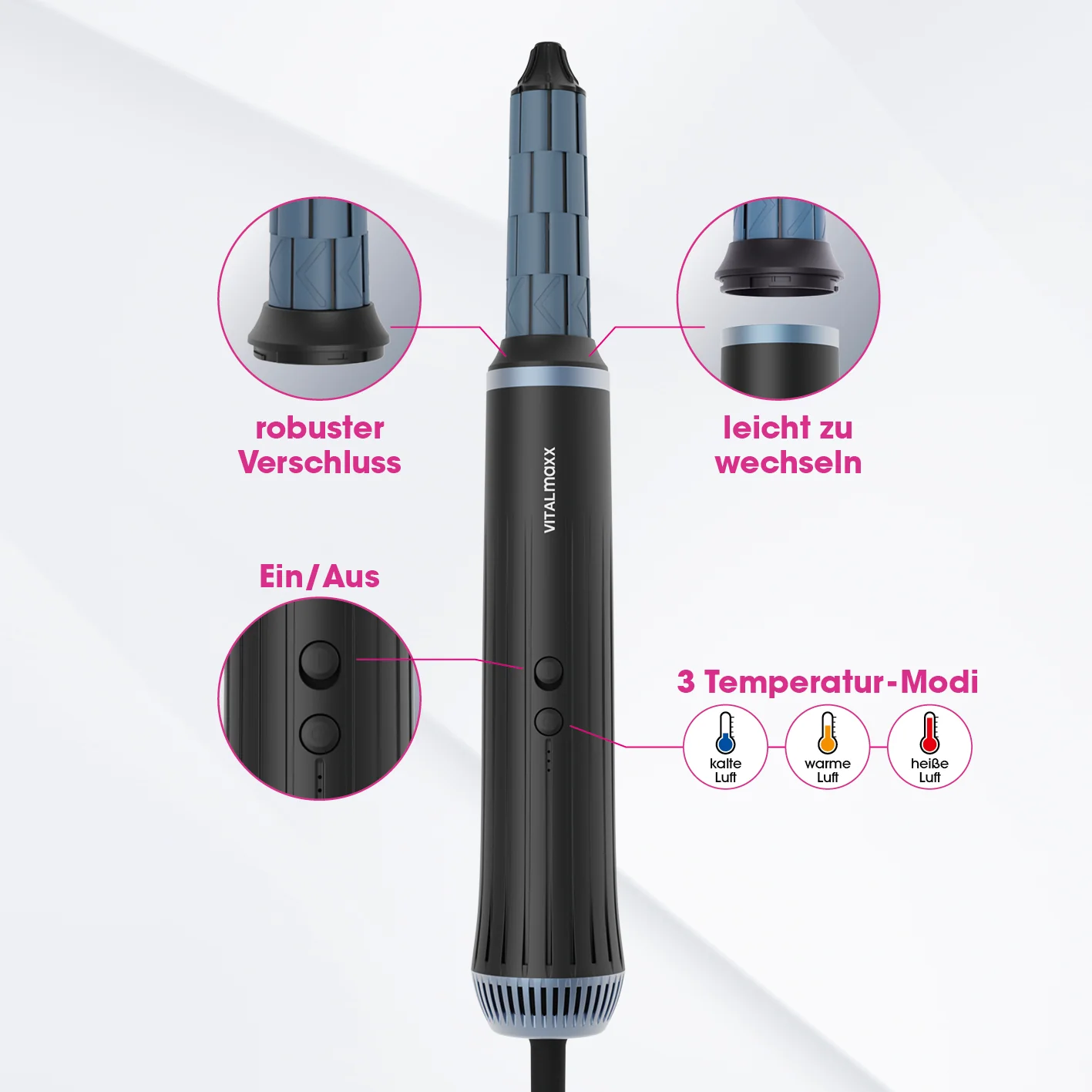 Air Styler Plus - trocknen, stylen, Locken kreieren - 7-tlg. - Image 6