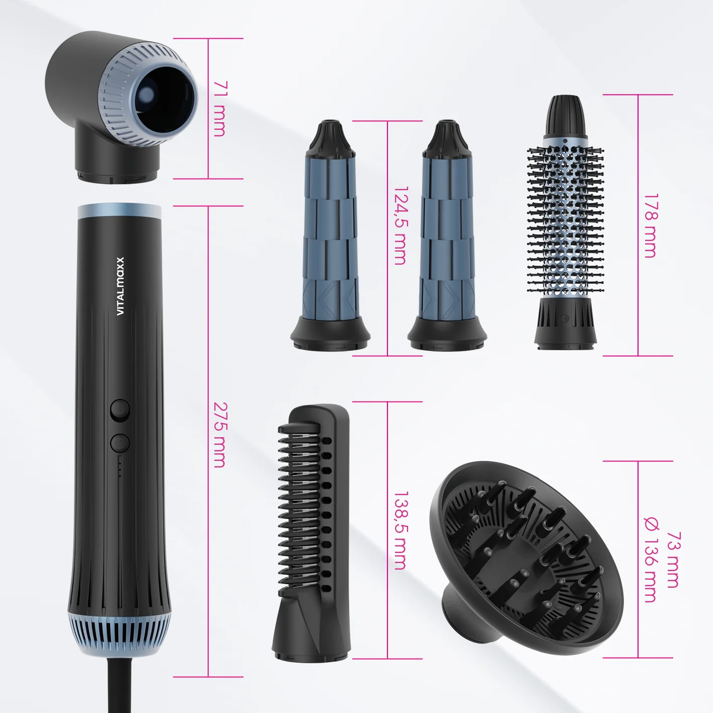 Air Styler Plus - trocknen, stylen, Locken kreieren - 7-tlg. - Image 8
