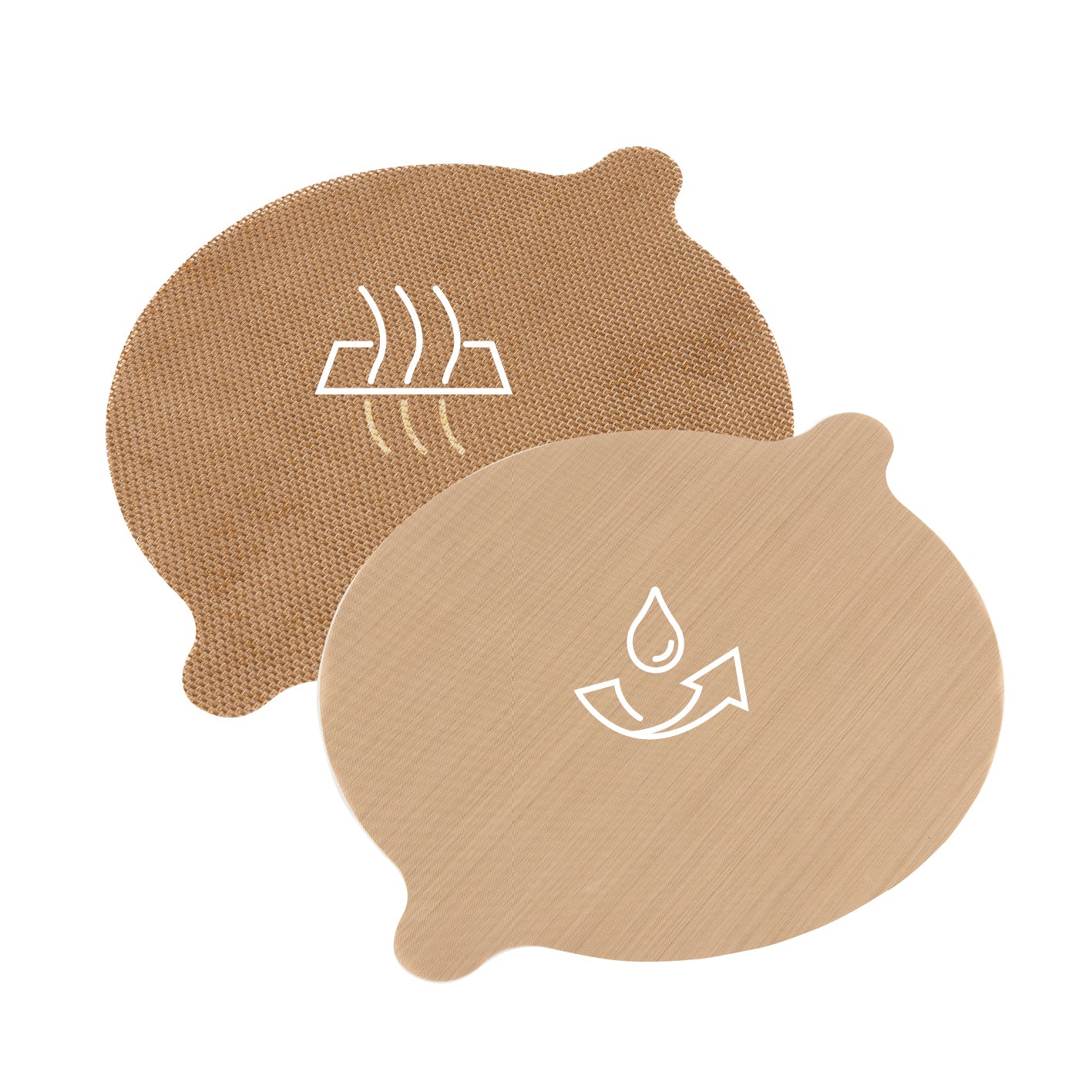 Dauerbackfolien-Set für Heißluftfritteusen - 2-tlg. - rund (25,5 cm)