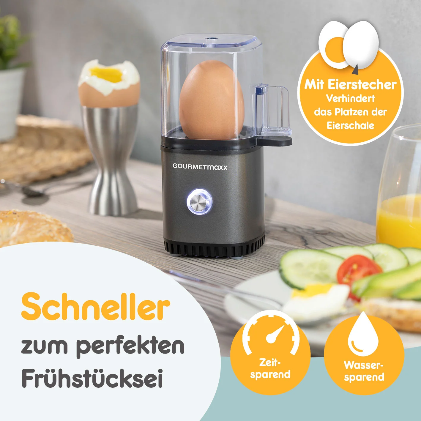 Design-Eierkocher 1 Ei - Anthrazit - Image 5