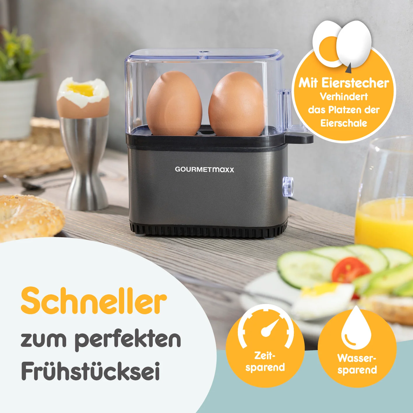 Design-Eierkocher 2 Eier - Anthrazit - Image 5