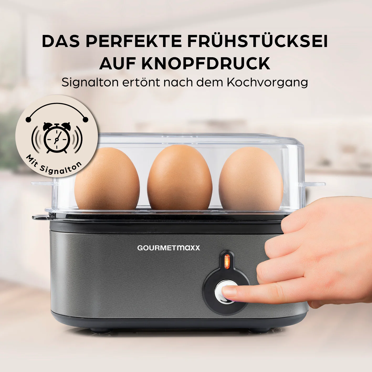 Design-Eierkocher 3 Eier - Anthrazit - Image 2