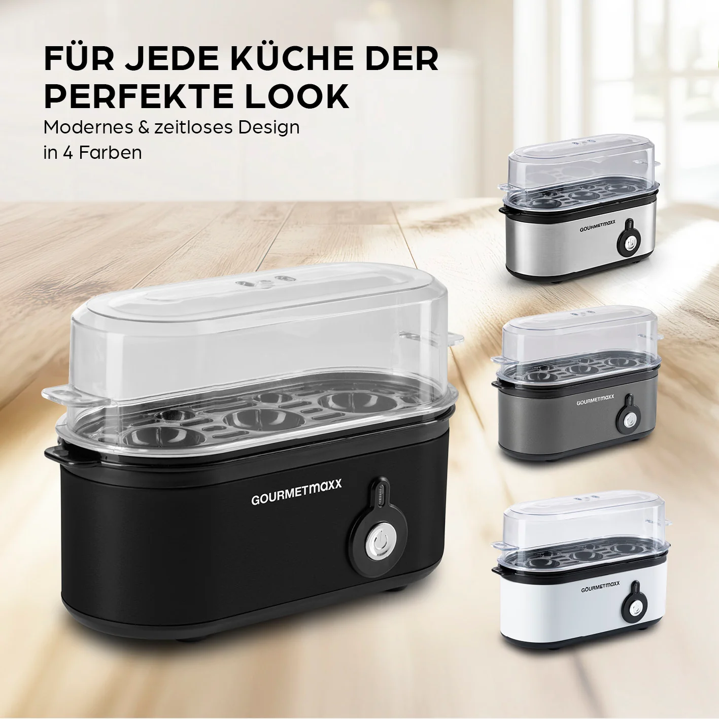 Design-Eierkocher 3 Eier - Schwarz - Image 7