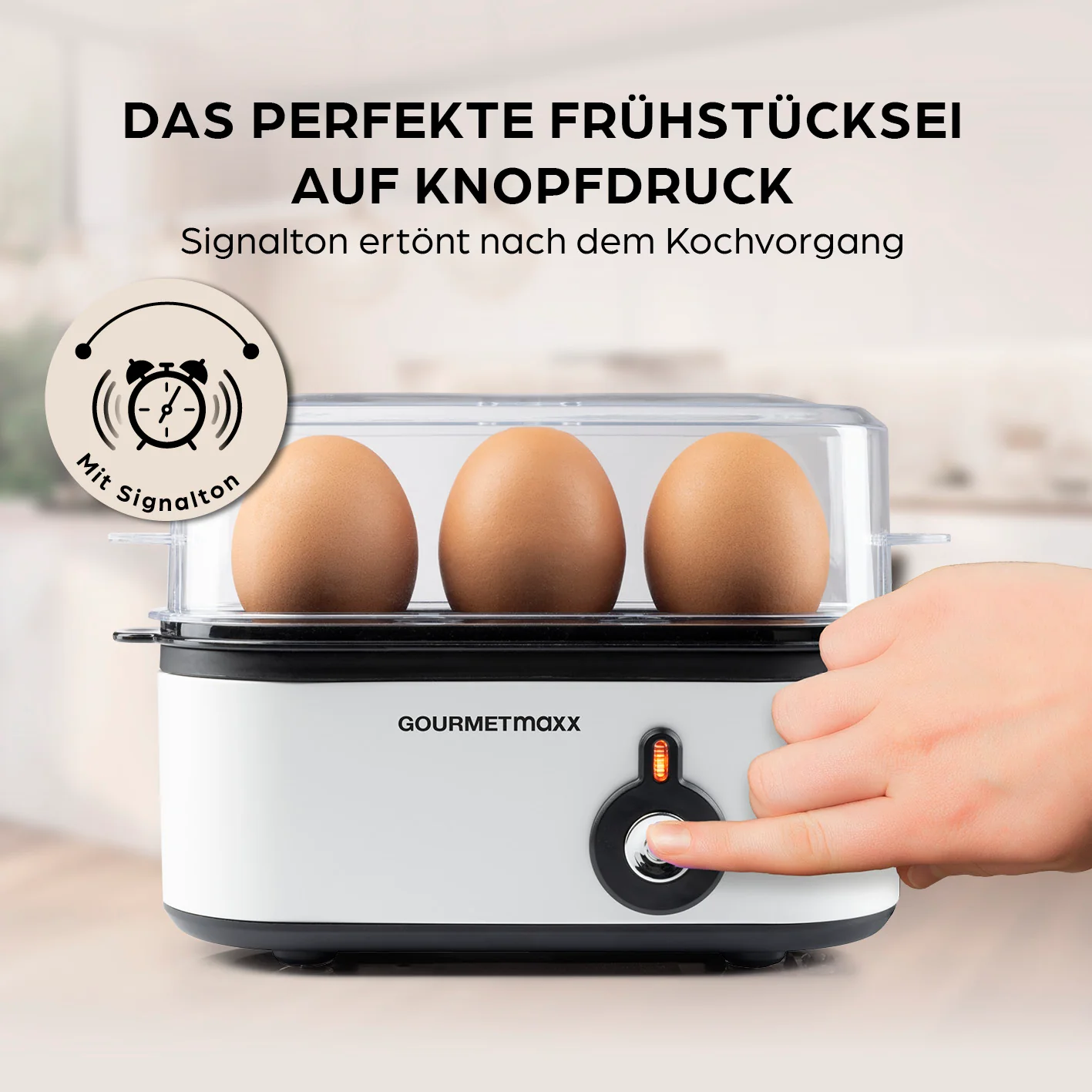 Design-Eierkocher 3 Eier - Weiß - Image 2