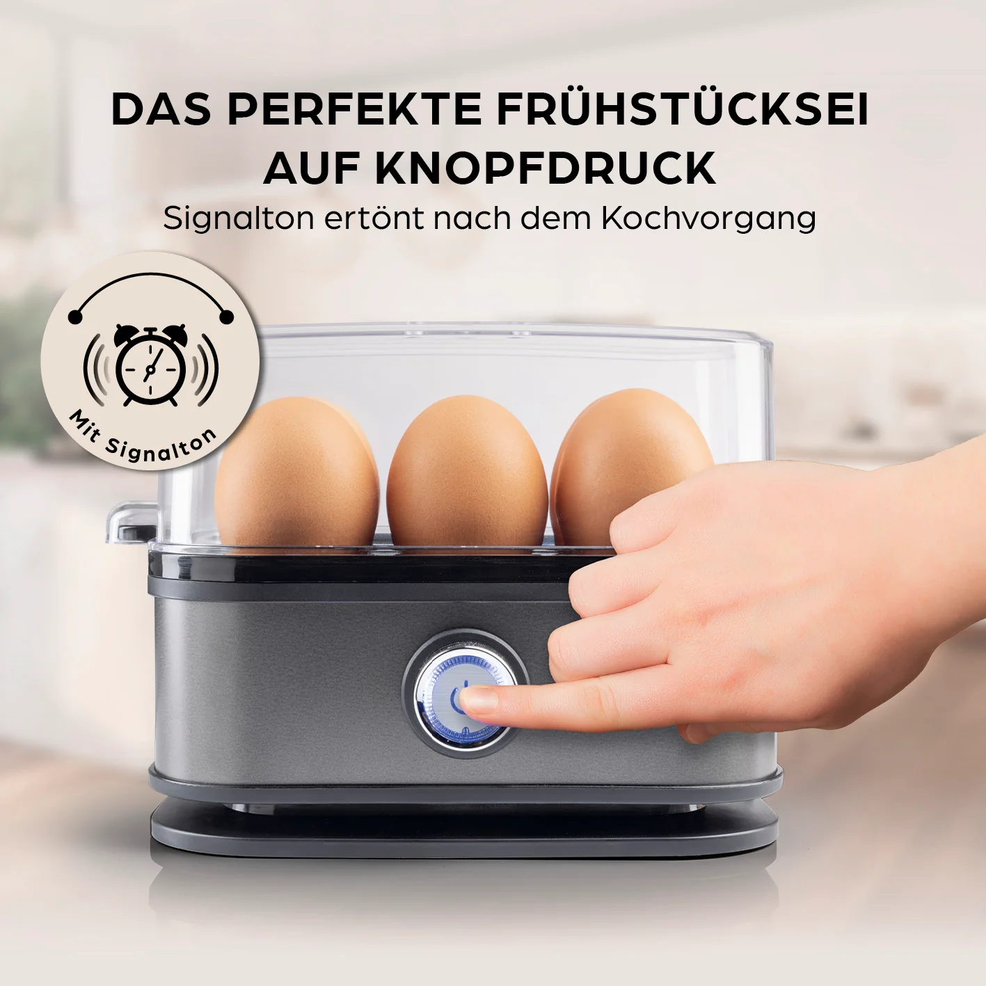 Design-Eierkocher 6 Eier - Anthrazit - Image 2