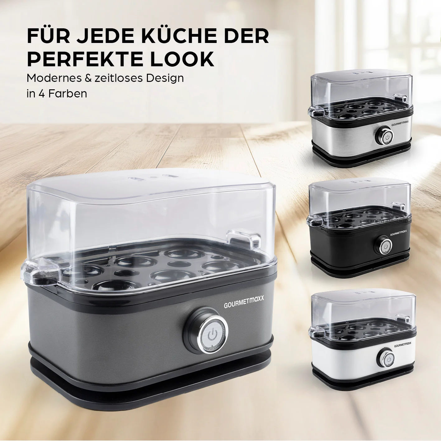 Design-Eierkocher 6 Eier - Anthrazit - Image 7