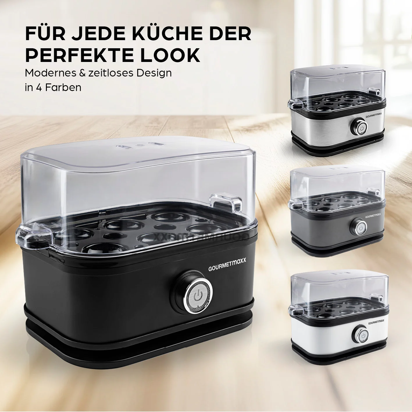 Design-Eierkocher 6 Eier - Schwarz - Image 7