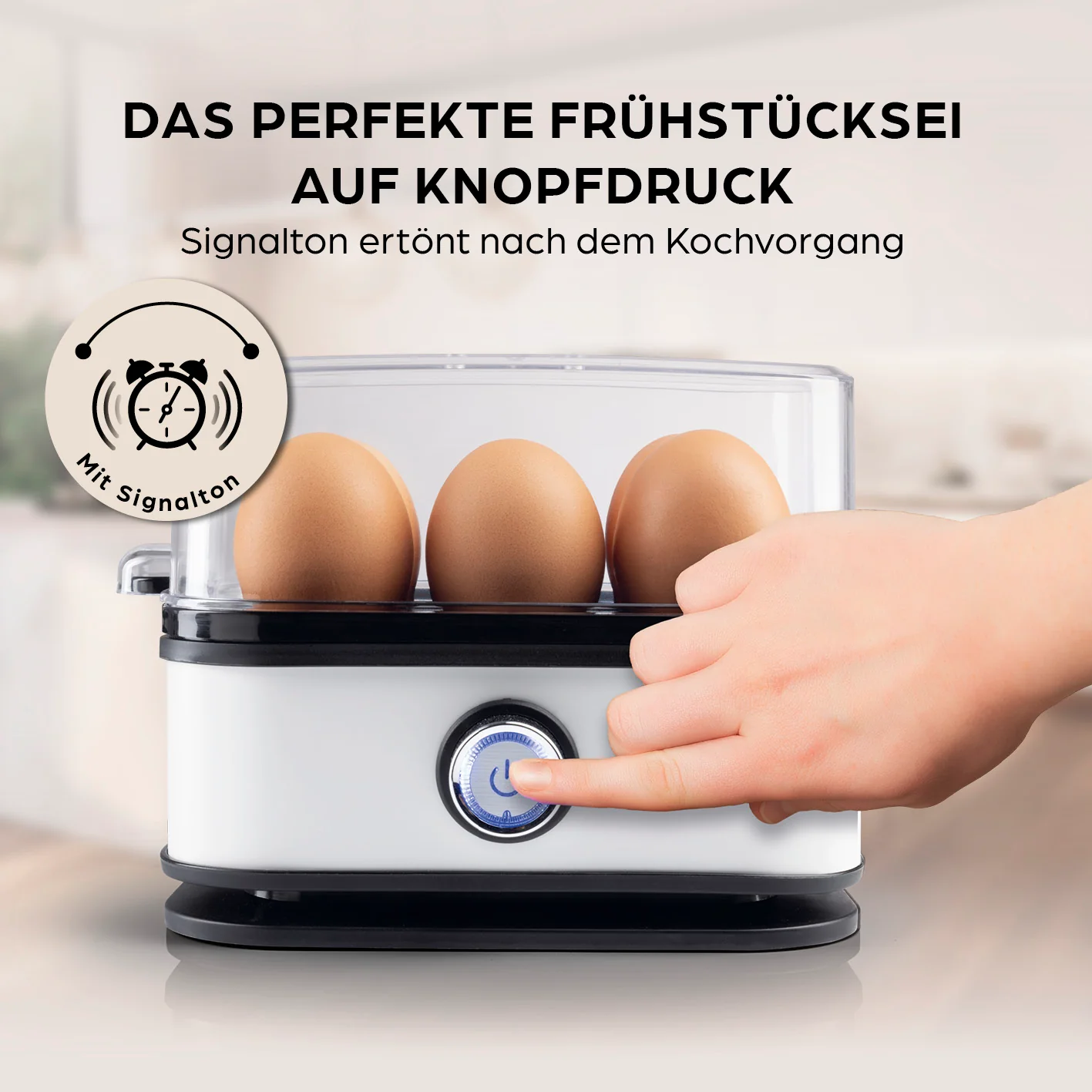 Design-Eierkocher 6 Eier - Weiß - Image 2