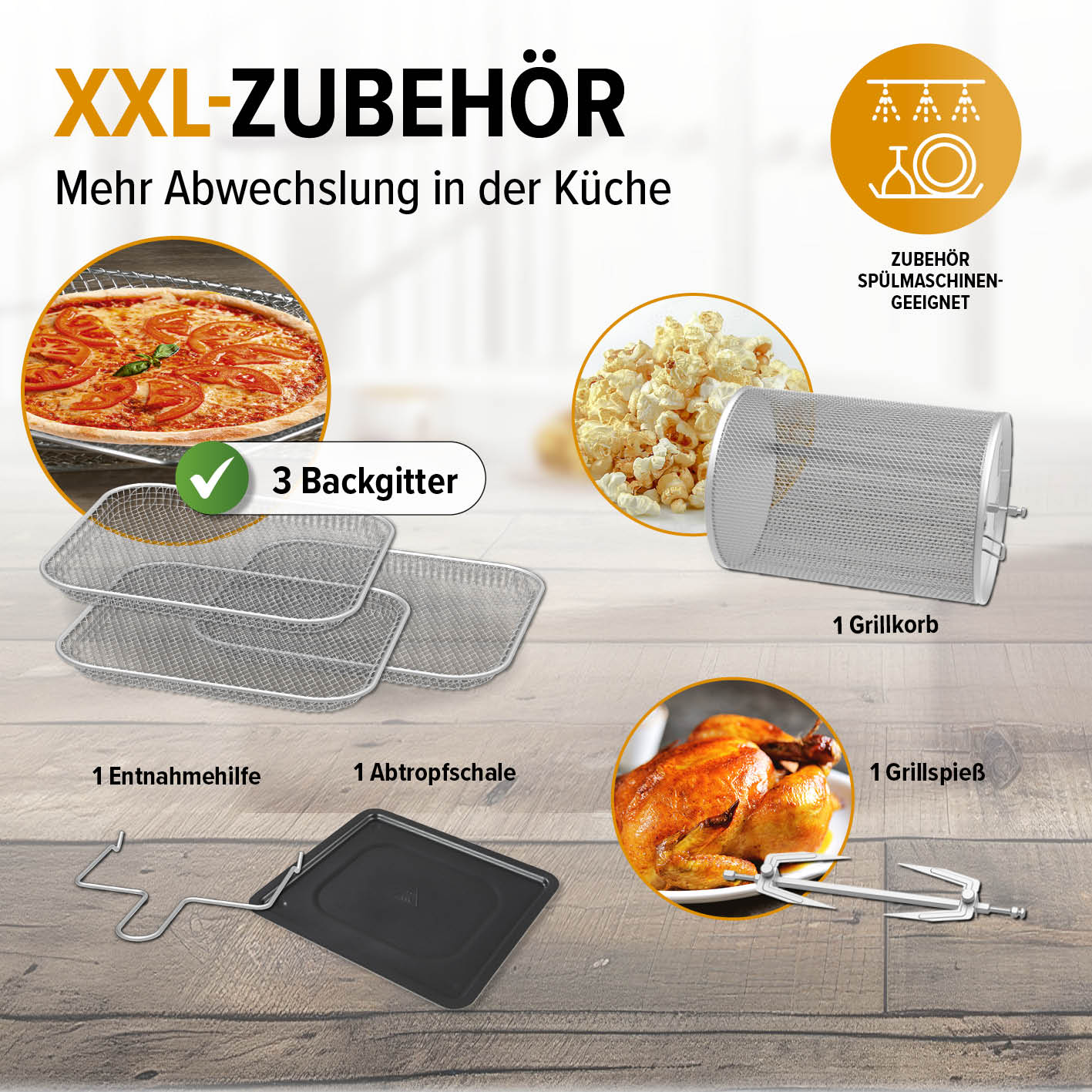 Digitale Heißluftfritteuse - 12 l - Schwarz - Image 6